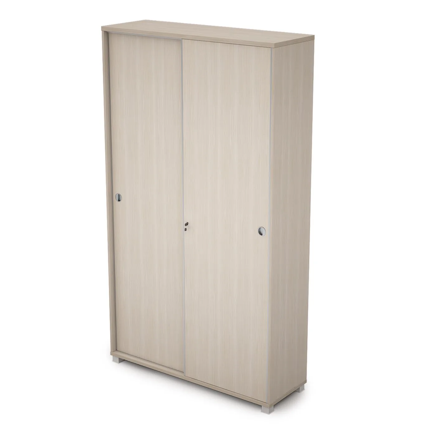 6ШКЗ.016 Шкаф-купе с замком (1200*400*2116) шамони светлый