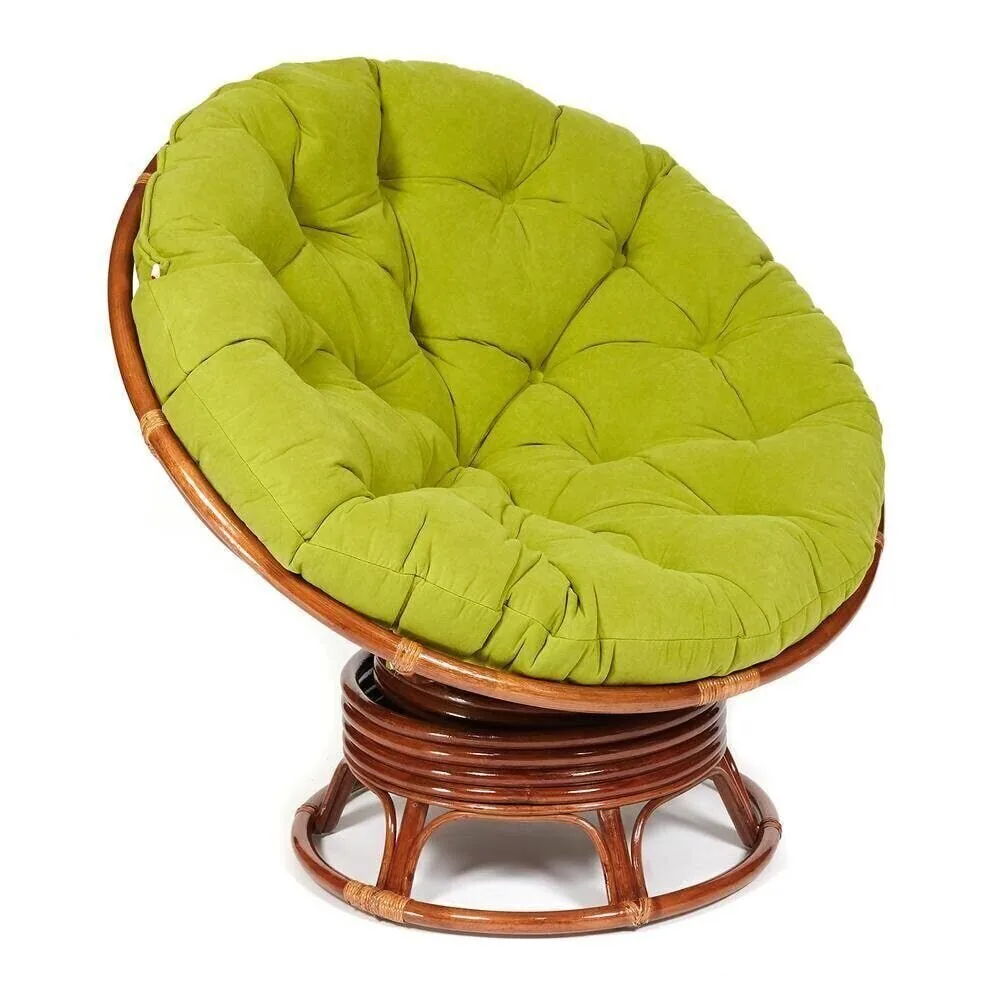 Кресло-качалка PAPASAN/ПАПАСАН w 23/01 B /с подушкой/ Pecan (орех)_13757.