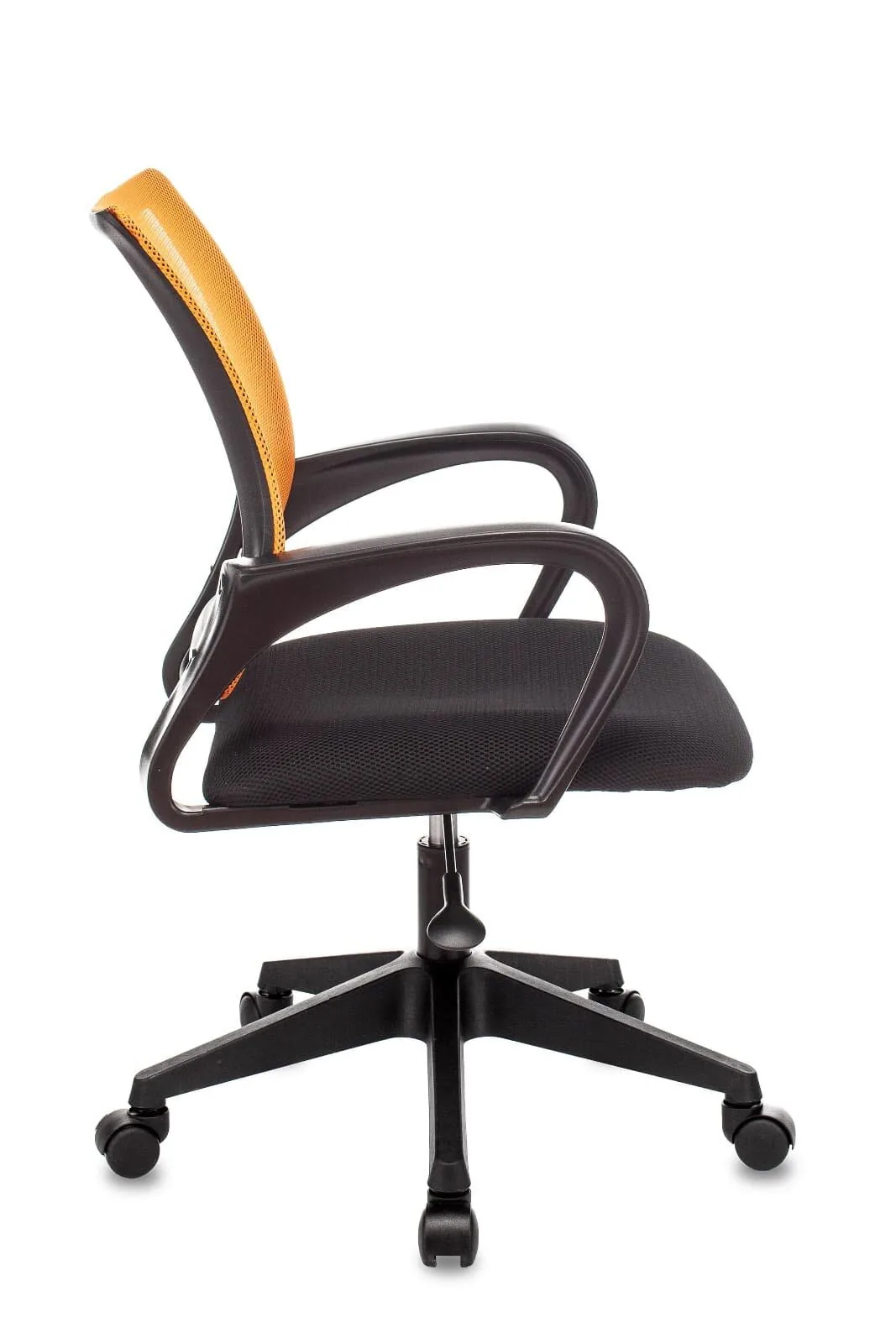 Кресло офисное TopChairs ST-Basic сетка/ткань оранжевый.