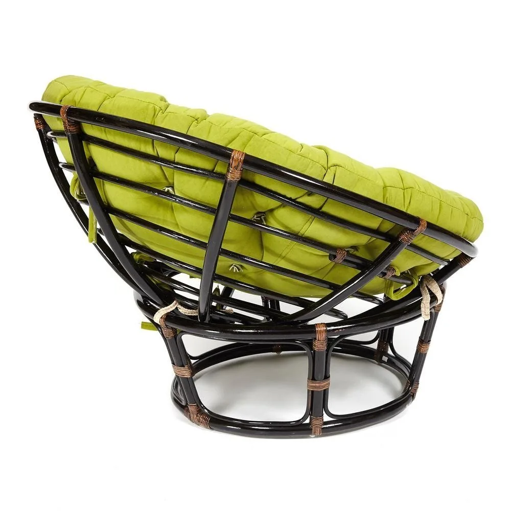 Кресло PAPASAN/ПАПАСАН 23/01 W  /с подушкой/ Antique brown (античный черно-коричневый)_13738.
