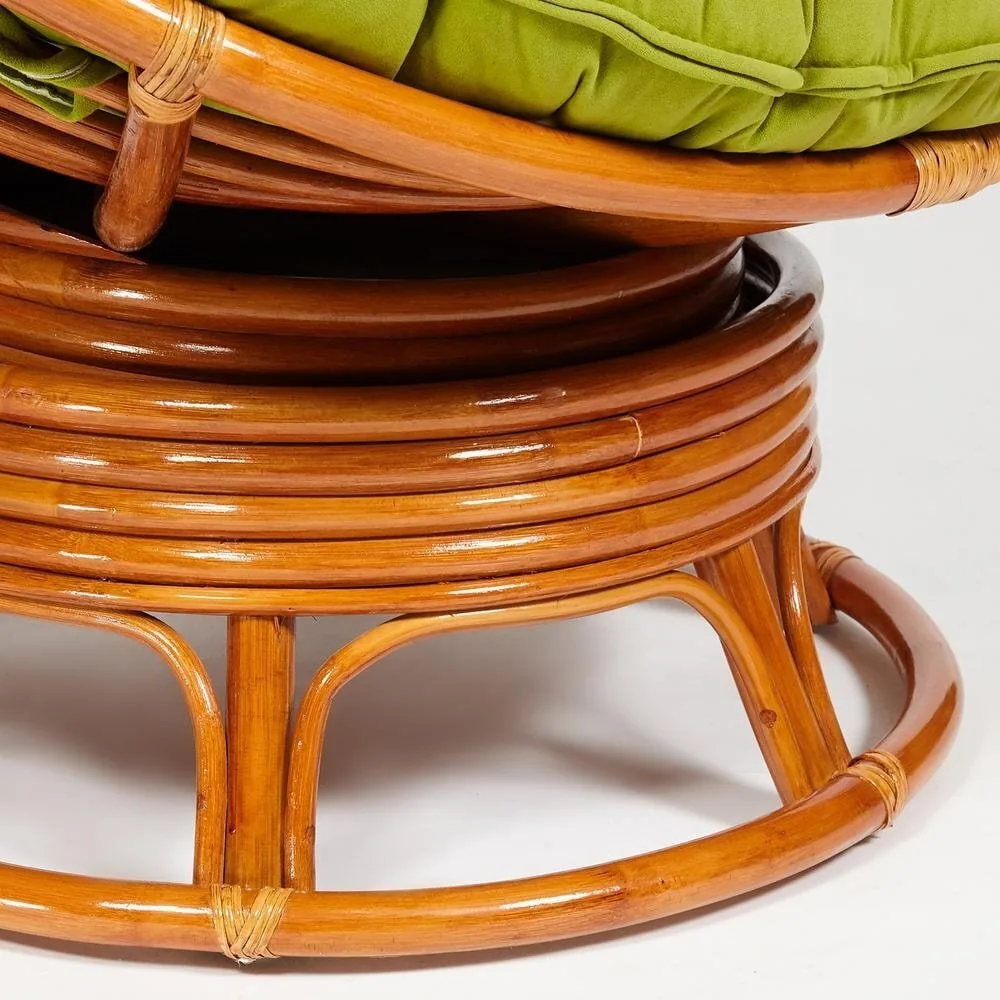 Кресло-качалка PAPASAN/ПАПАСАН w 23/01 B /с подушкой/ Cognac (коньяк)_13755.