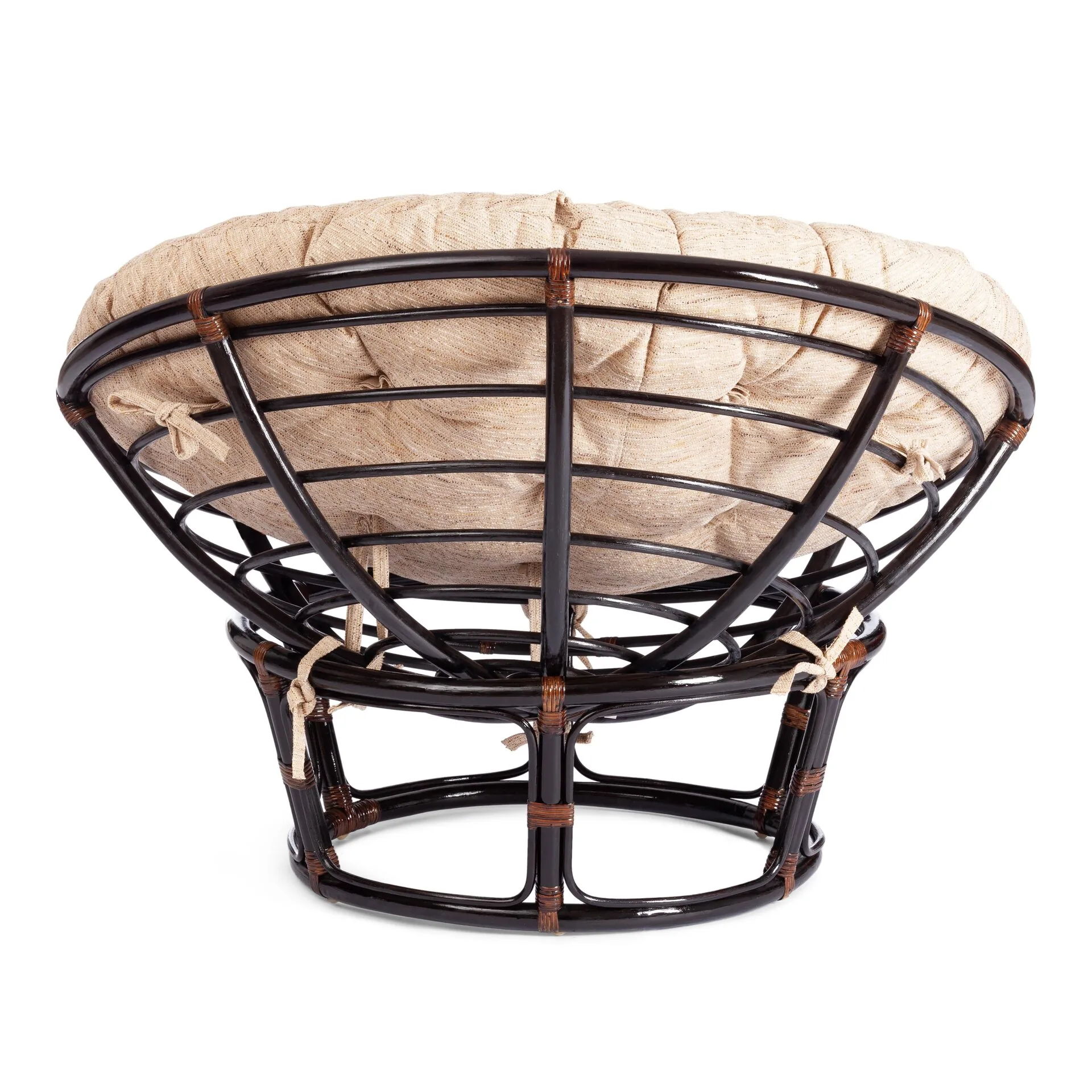 Кресло PAPASAN/ПАПАСАН 23/01 W  /с подушкой/ Antique brown (античный черно-коричневый)_7223.
