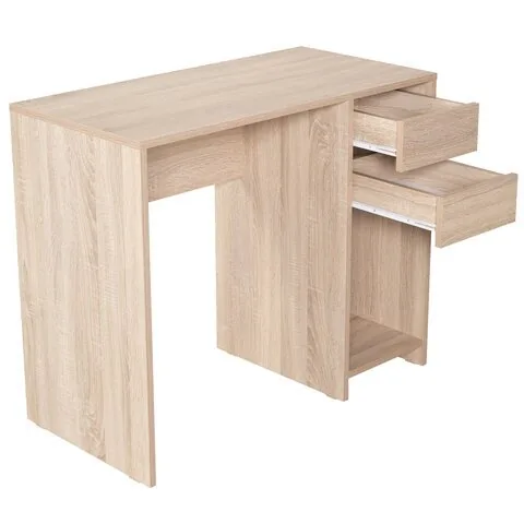 Стол письменный/компьютерный BRABIX "Scandi CD-017", 900х450х750 мм, 2 ящика, дуб сонома, 641895, ЦБ013706-2