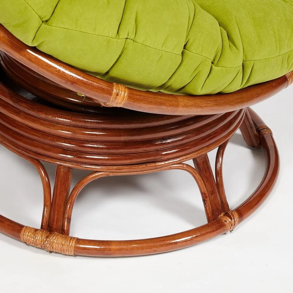 Кресло-качалка PAPASAN/ПАПАСАН w 23/01 B /с подушкой/ Pecan (орех)_13757.