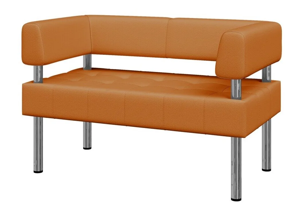 Диван 2-местный Бизнес, Business 1220х620х770_Bu2-2 оранжевый