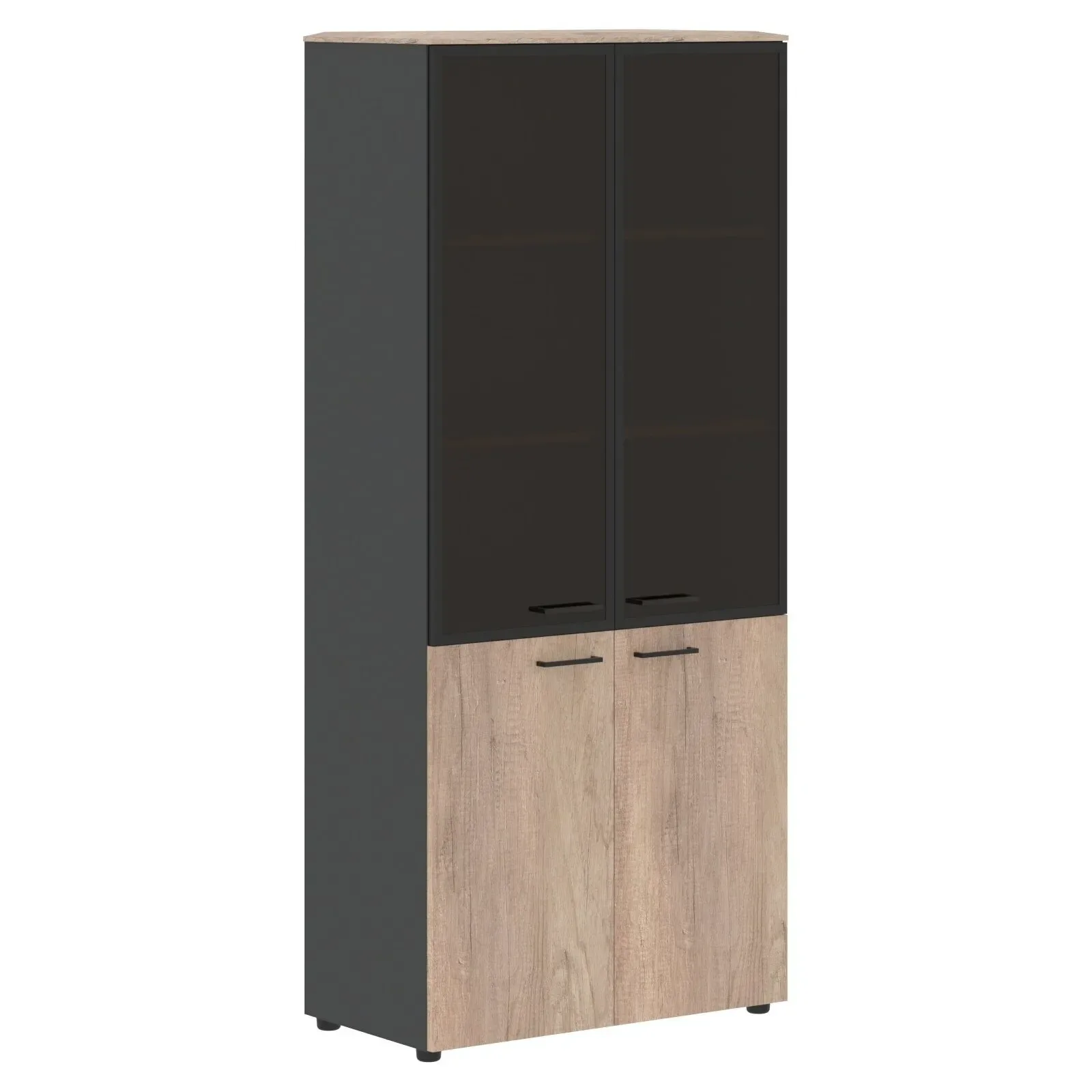 Шкаф комбинированный JHC 85.7 Дуб Каньон/Антрацит 856х452х1949 JAY