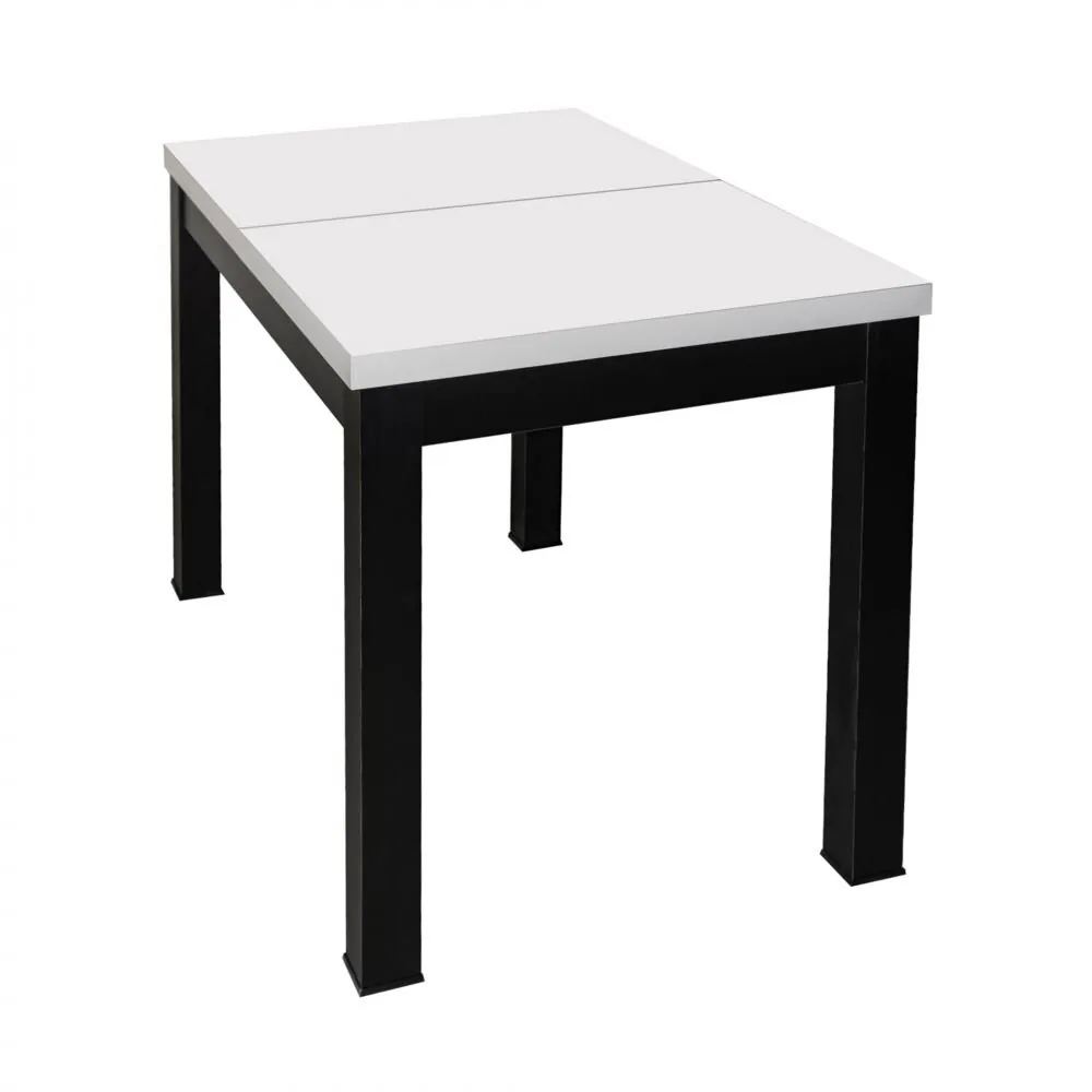Стол раздвижной BLACK, 1100(1490)*670*770, (белый мат) 79222