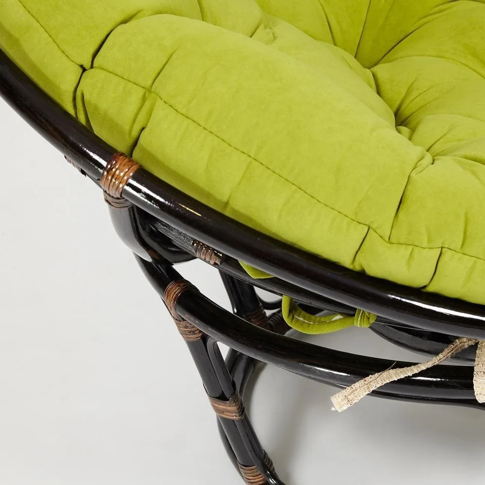 Кресло PAPASAN/ПАПАСАН 23/01 W  /с подушкой/ Antique brown (античный черно-коричневый)_13738.