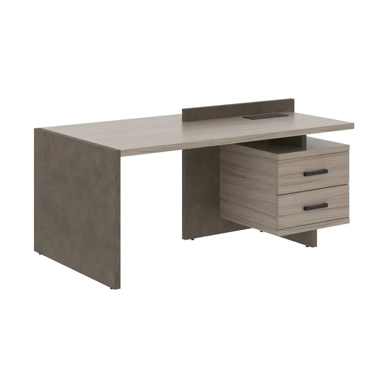 Стол СФ-531322 Дрифтвуд \Бетон чикаго тем\Графит 1800х961х840 WOOD&STONE