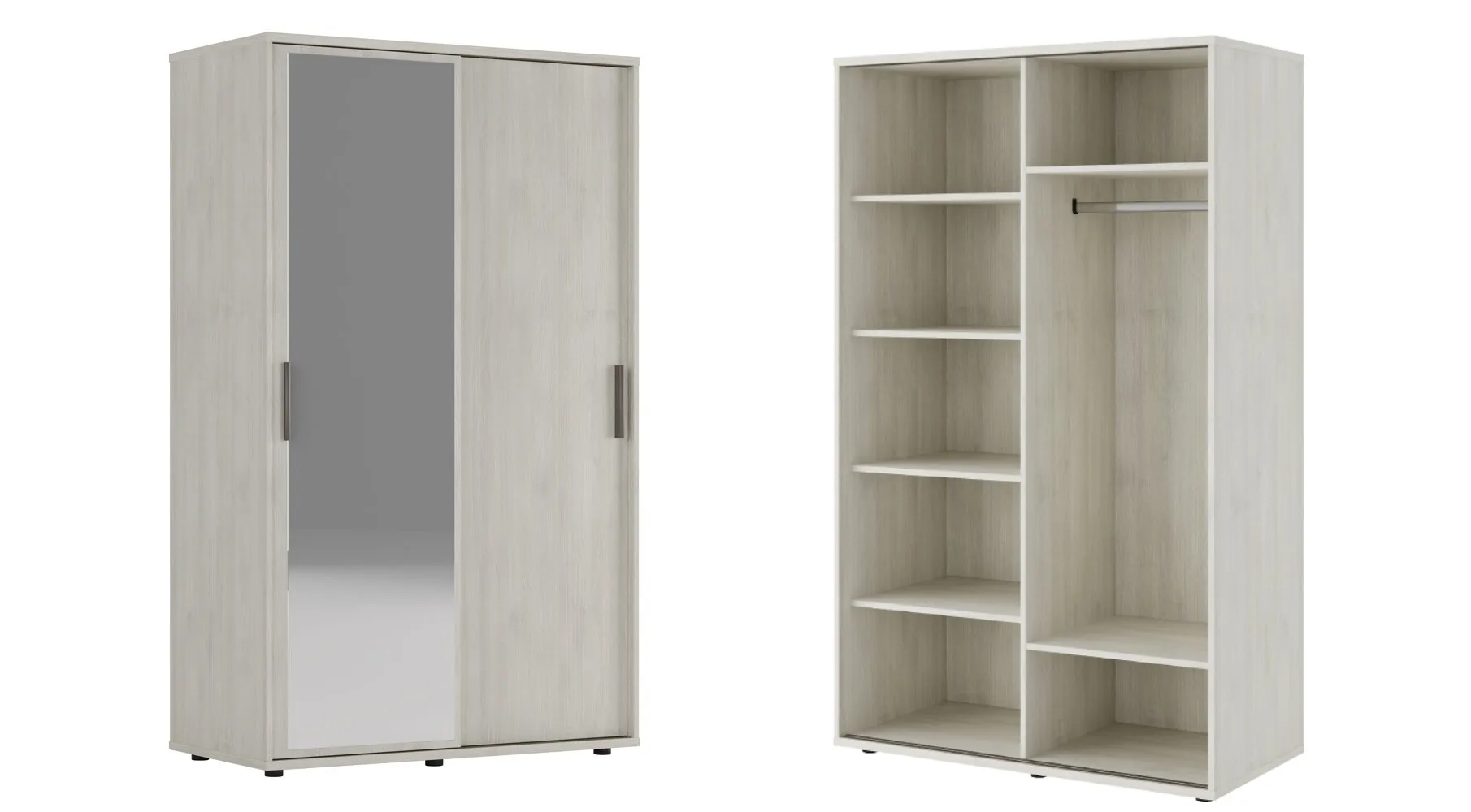 New Line Шкаф-купе высокий 120x60x200,1 дуб шамони светлый NLN36334722