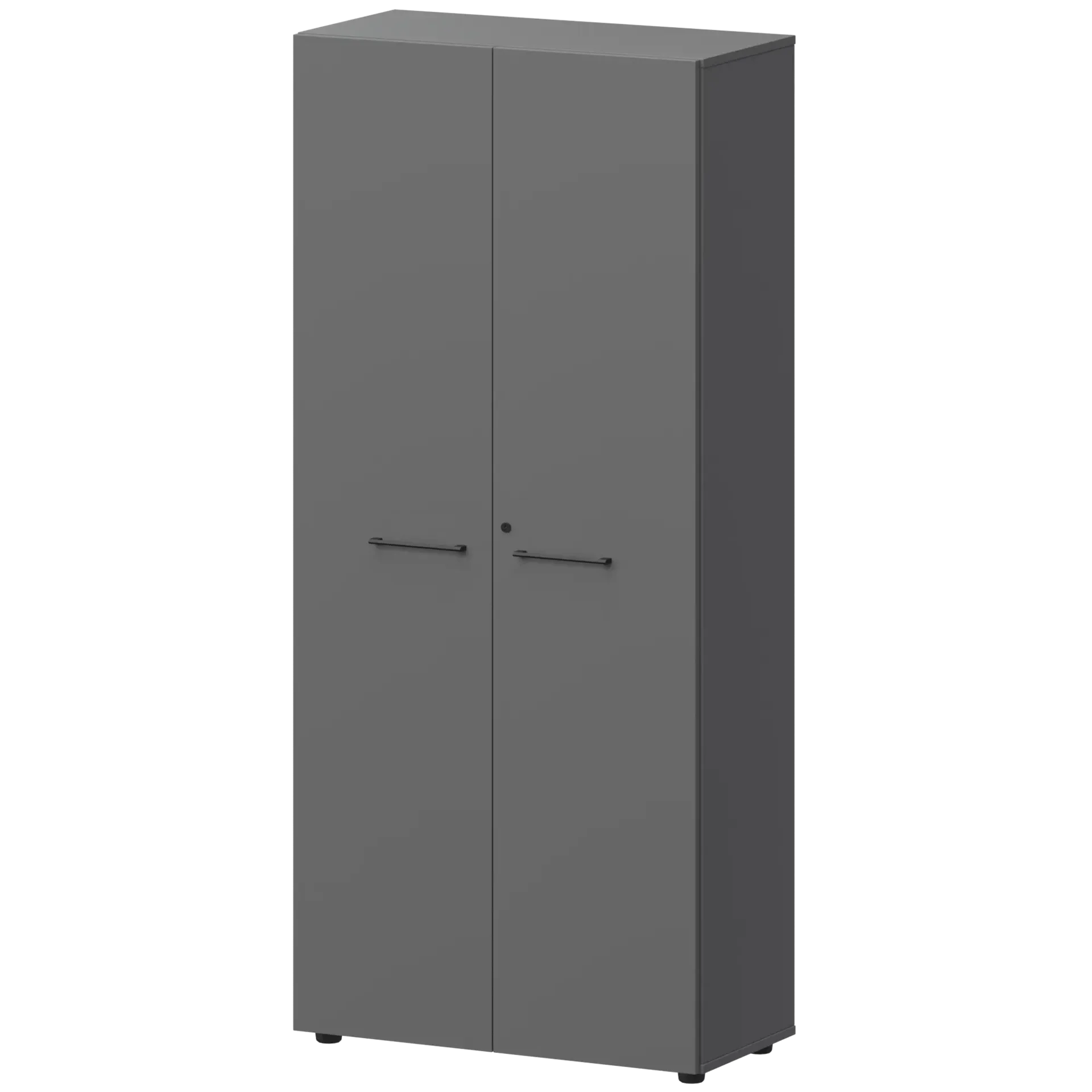 Шкаф высокий закрытый СМШ58F(Ч) Графит 792x380x1990 Кортез