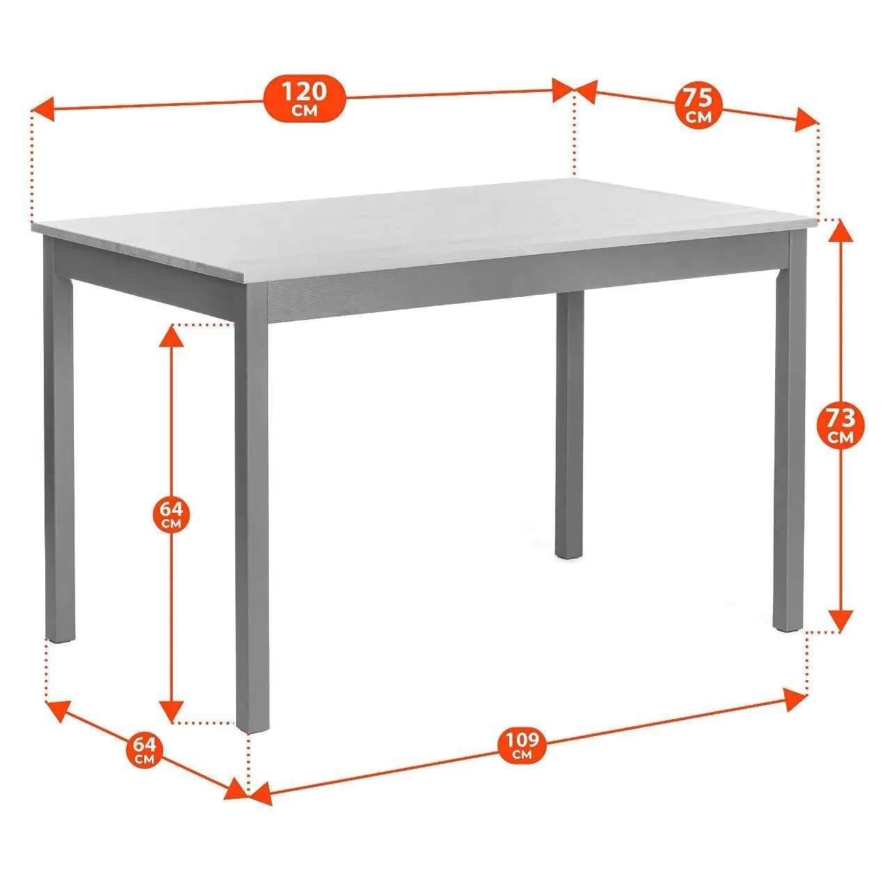Обеденный комплект Соната (стол + 4 стула) / Sonata dining set антик /графит_21793