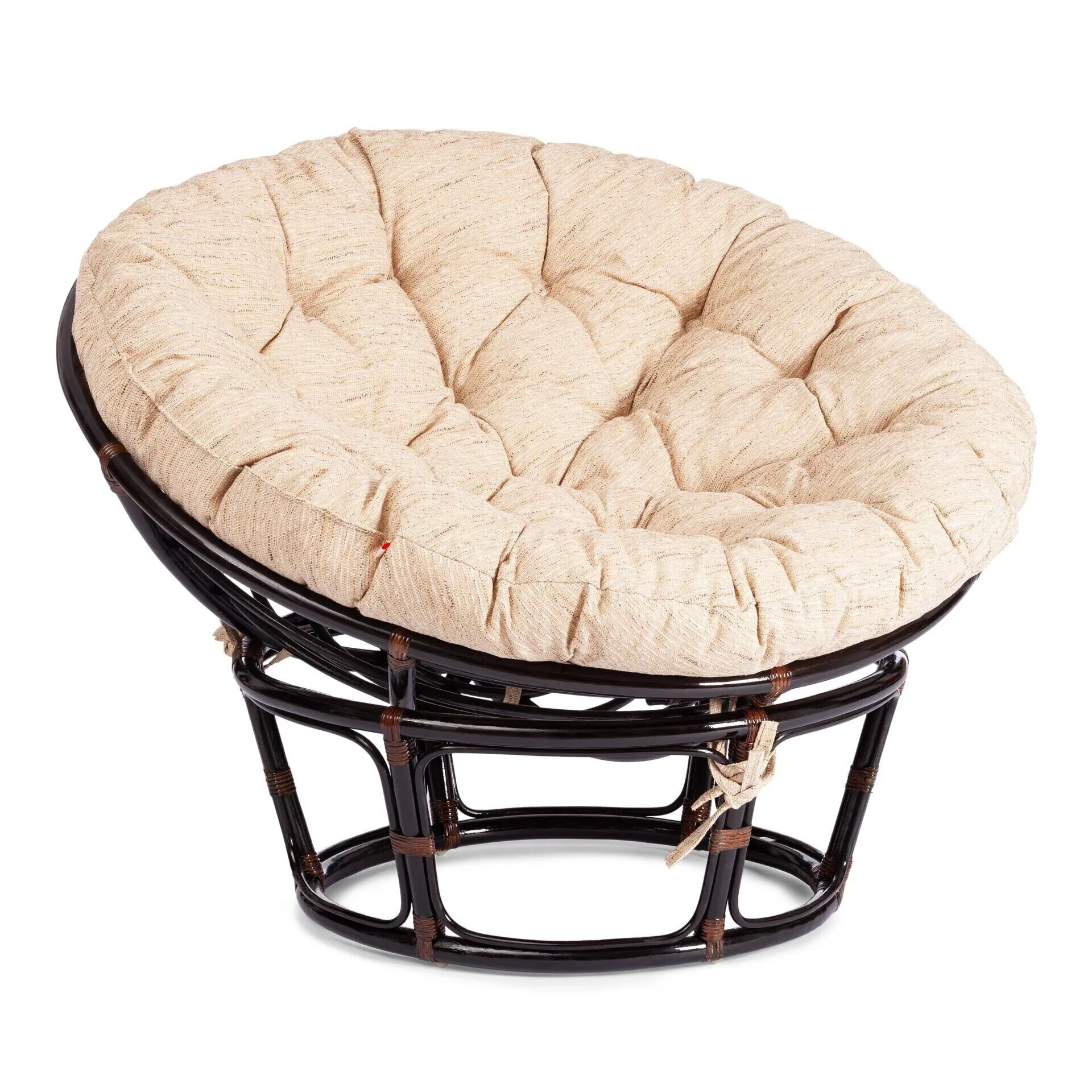 Кресло PAPASAN/ПАПАСАН 23/01 W  /с подушкой/ Antique brown (античный черно-коричневый)_7223.