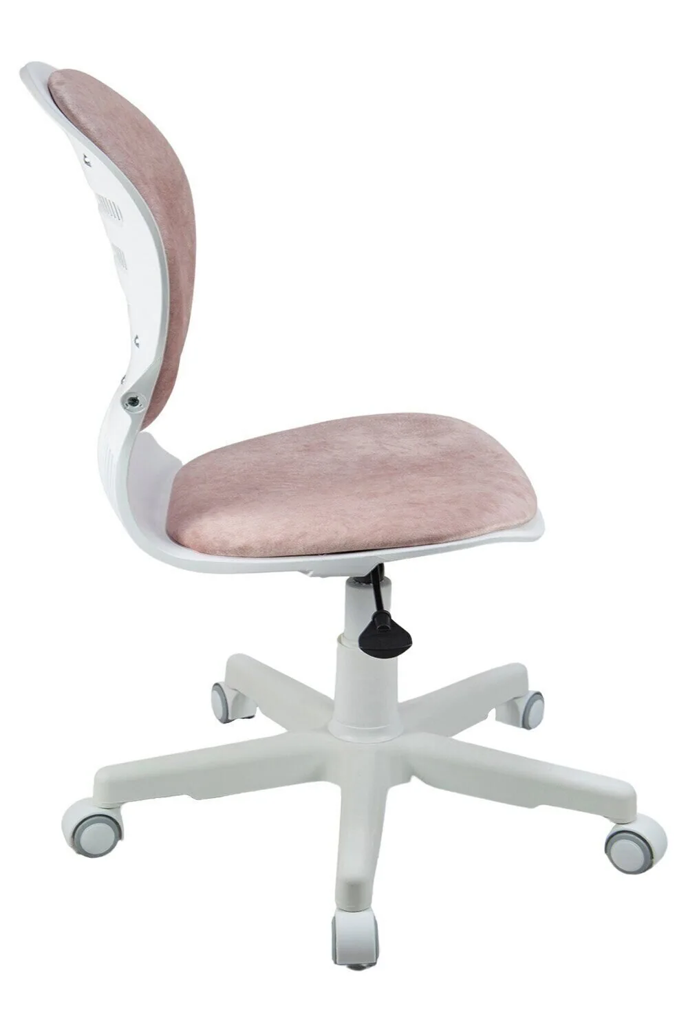 Кресло 1139 FW PL White велюр Bliss 08 розовый