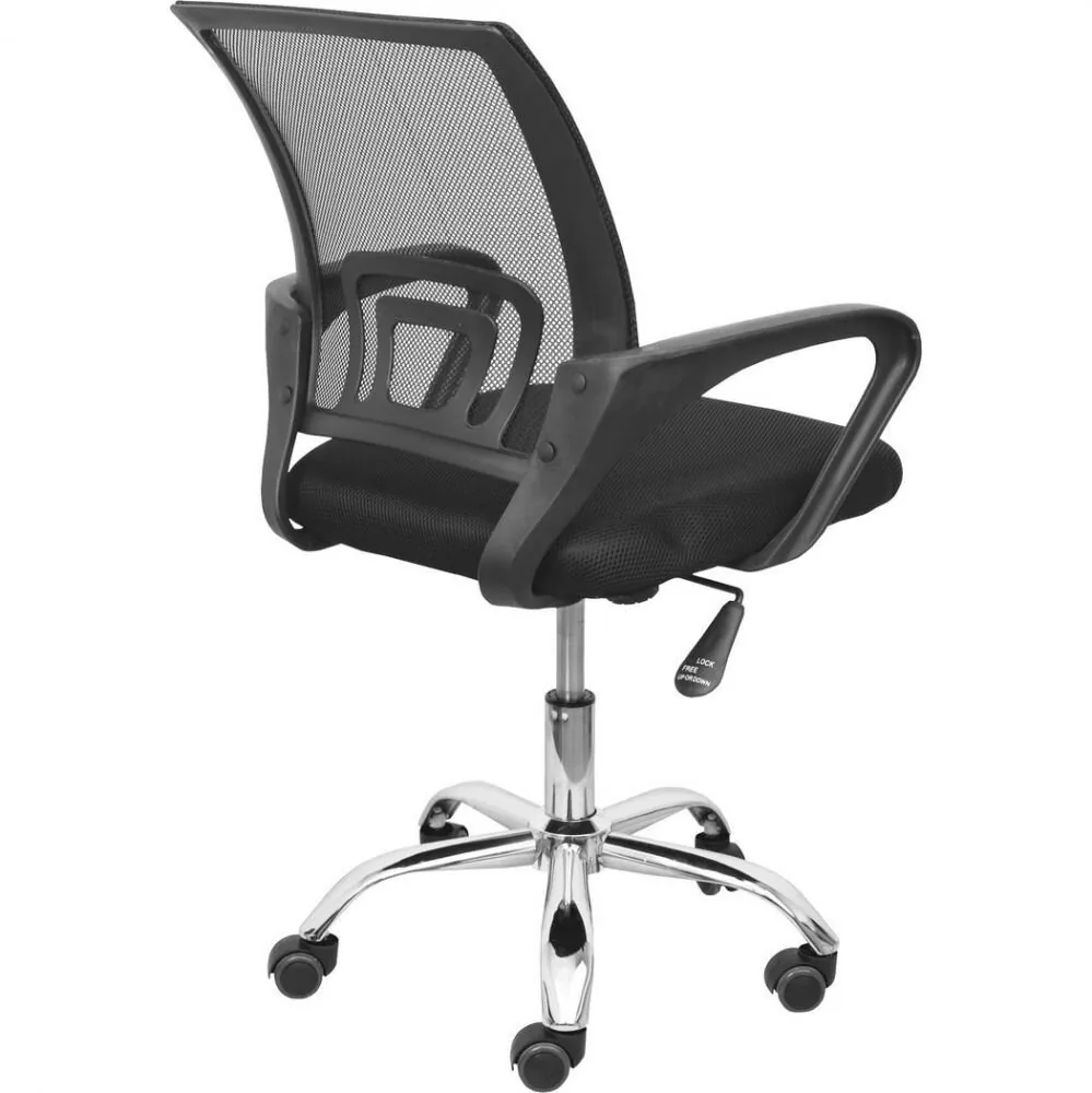 Кресло поворотное Ricci New, черный, сетка 80017
