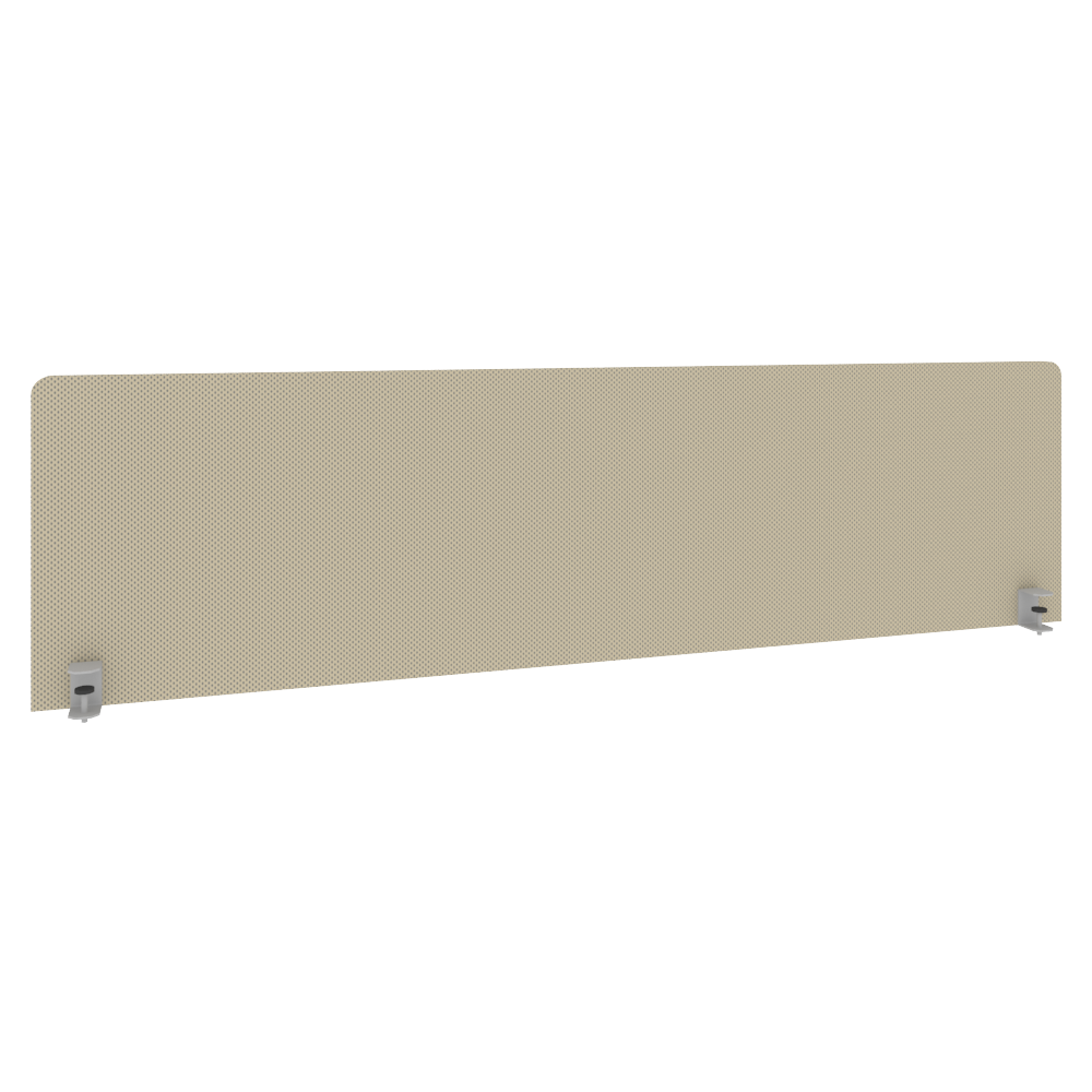 Metal System Экран тканевый для стола Б.ТЭКР-5 Темно-бежевый 1650*450*28