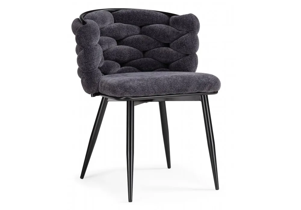 Стул на металлокаркасе на металлокаркасе Rendi gray-blue / black 15760