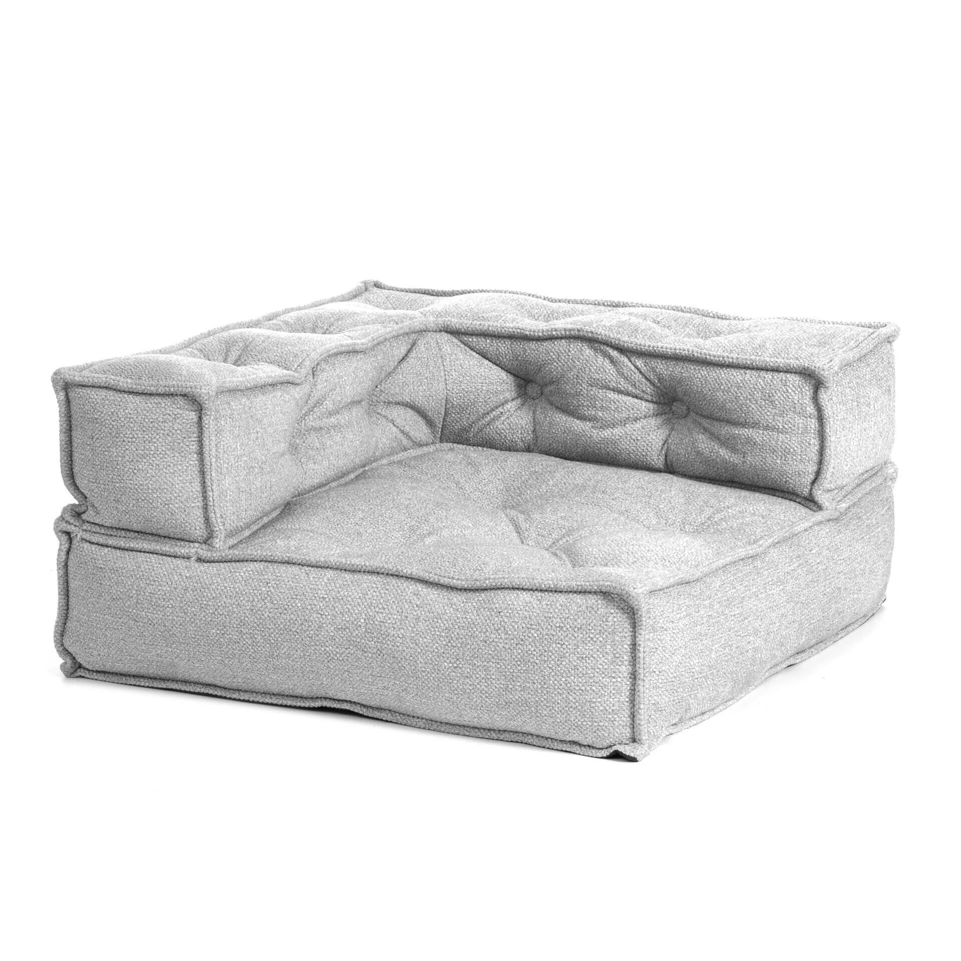 Модуль мягкий угловой Miracle VT shape silver_25336.