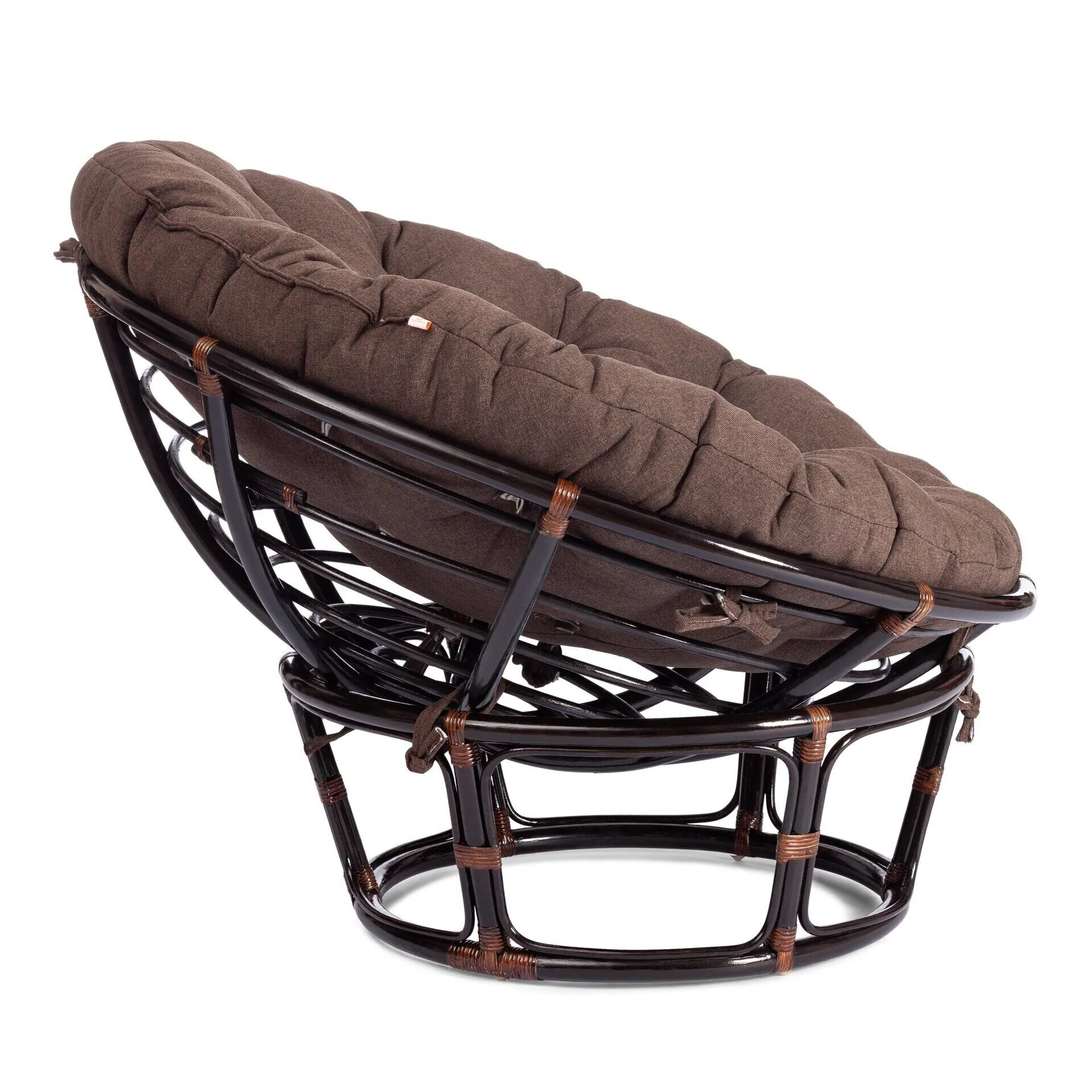 Кресло PAPASAN/ПАПАСАН 23/01 W  /с подушкой/ Antique brown (античный черно-коричневый)_13730.