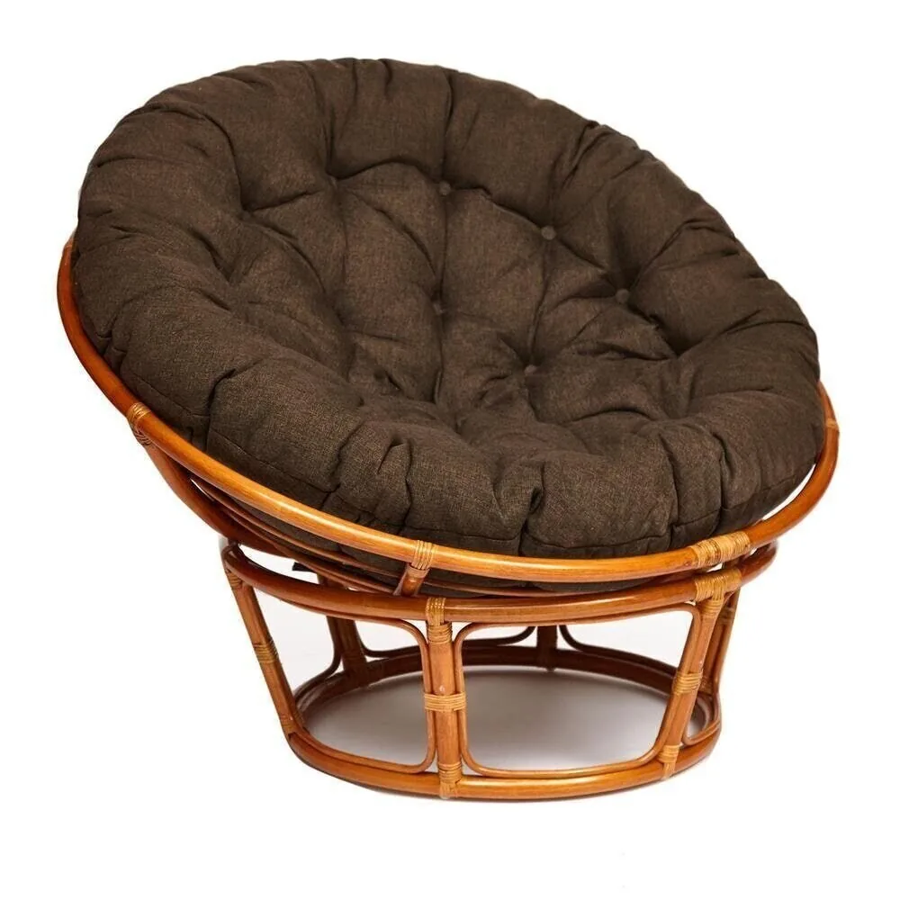Кресло PAPASAN/ПАПАСАН 23/01 W  /с подушкой/ Cognac (коньяк)_13731.