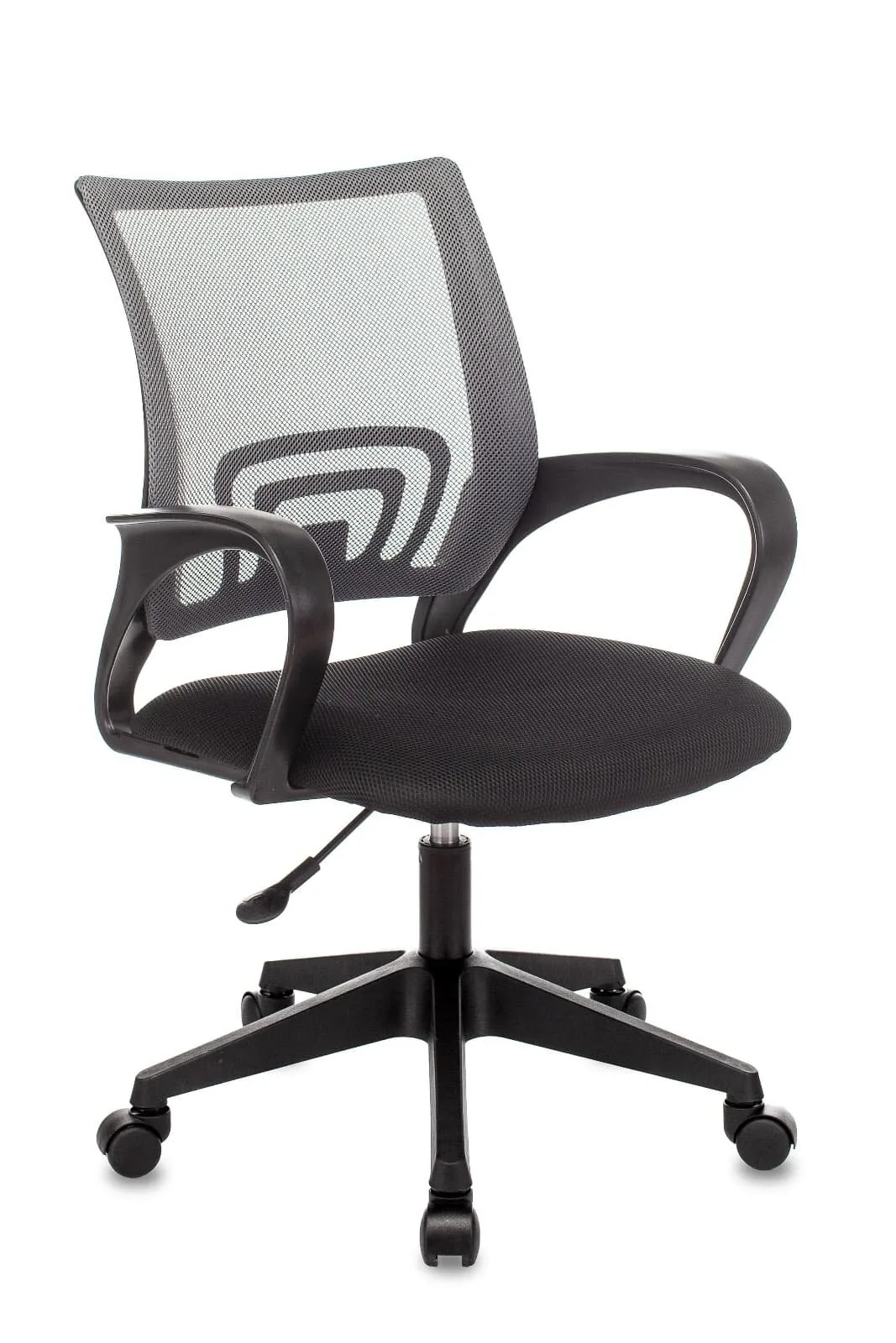 Кресло офисное TopChairs ST-Basic сетка/ткань темно-серый.