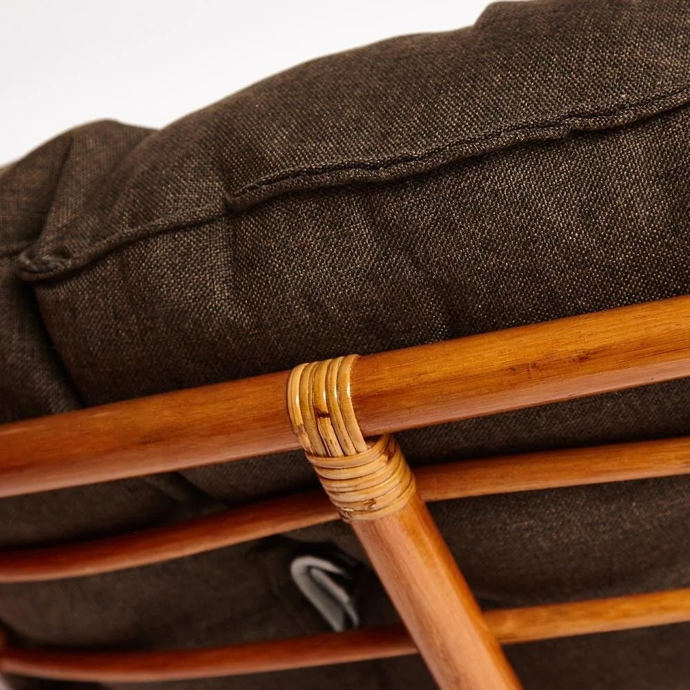 Кресло PAPASAN/ПАПАСАН 23/01 W  /с подушкой/ Cognac (коньяк)_13731.