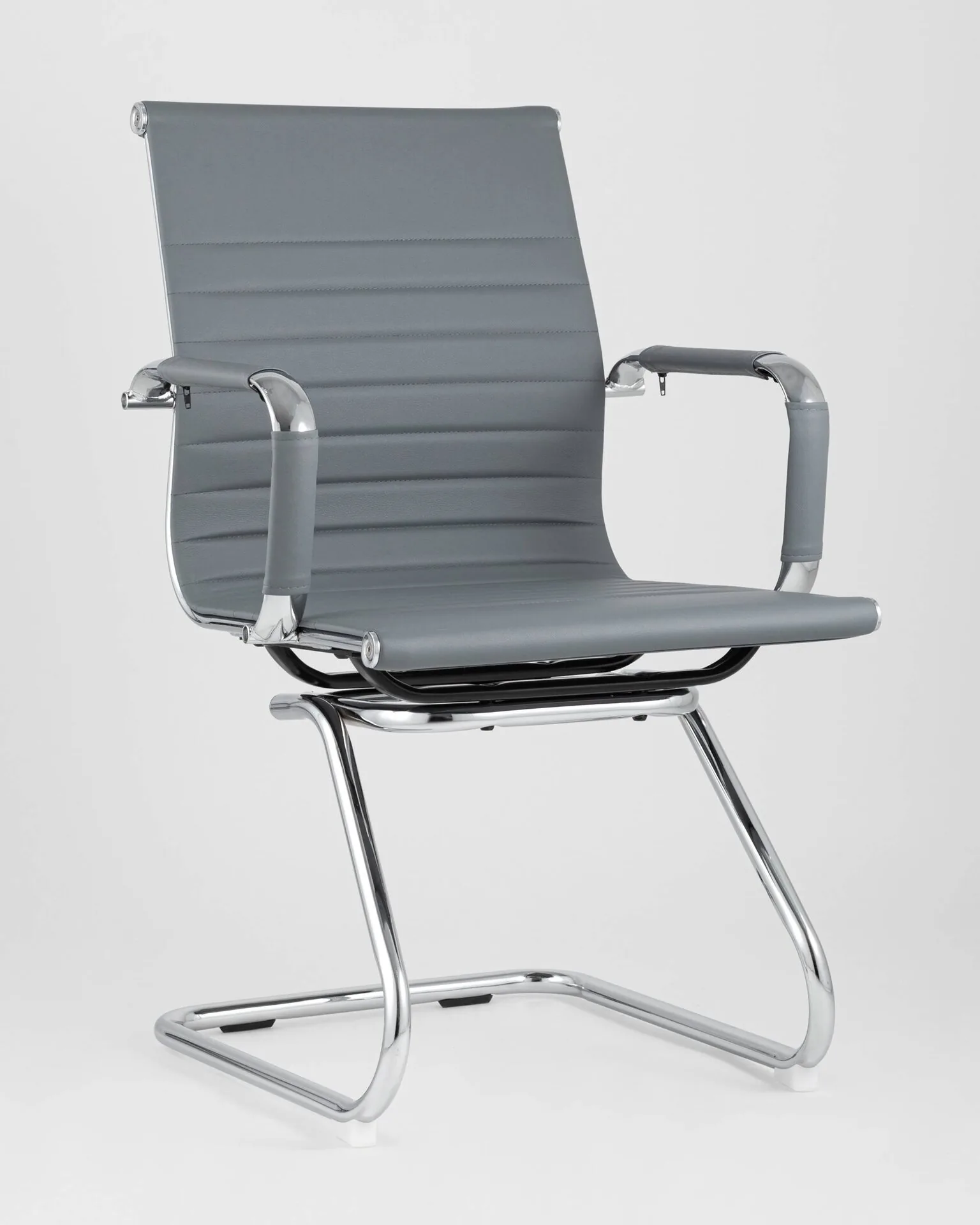 Кресло для посетителей TopChairs Visit серое.