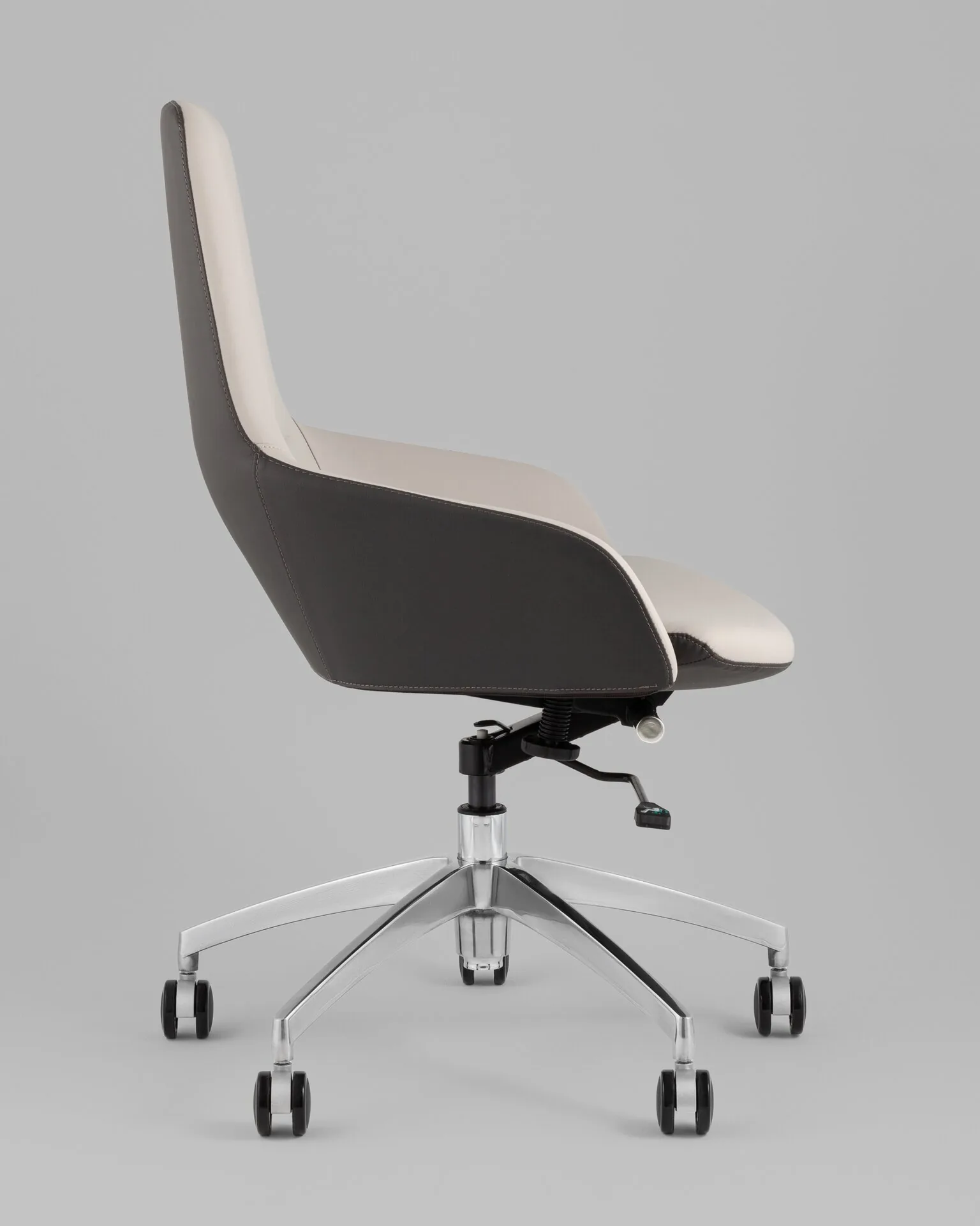 Кресло офисное TopChairs Soulo светло-серый, серый