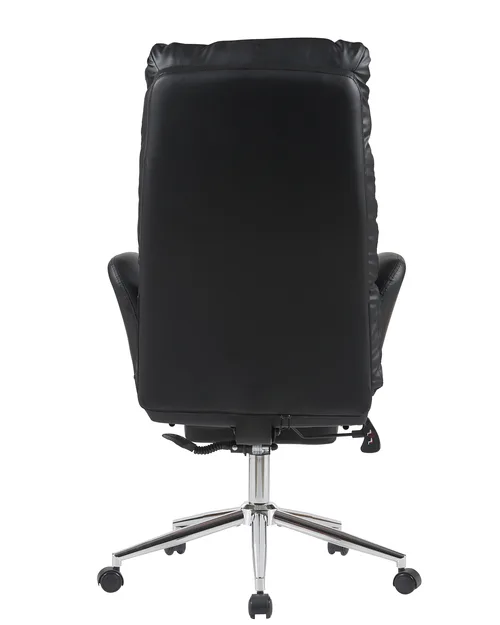 Кресло руководителя TopChairs Solid с оттоманкой черный.