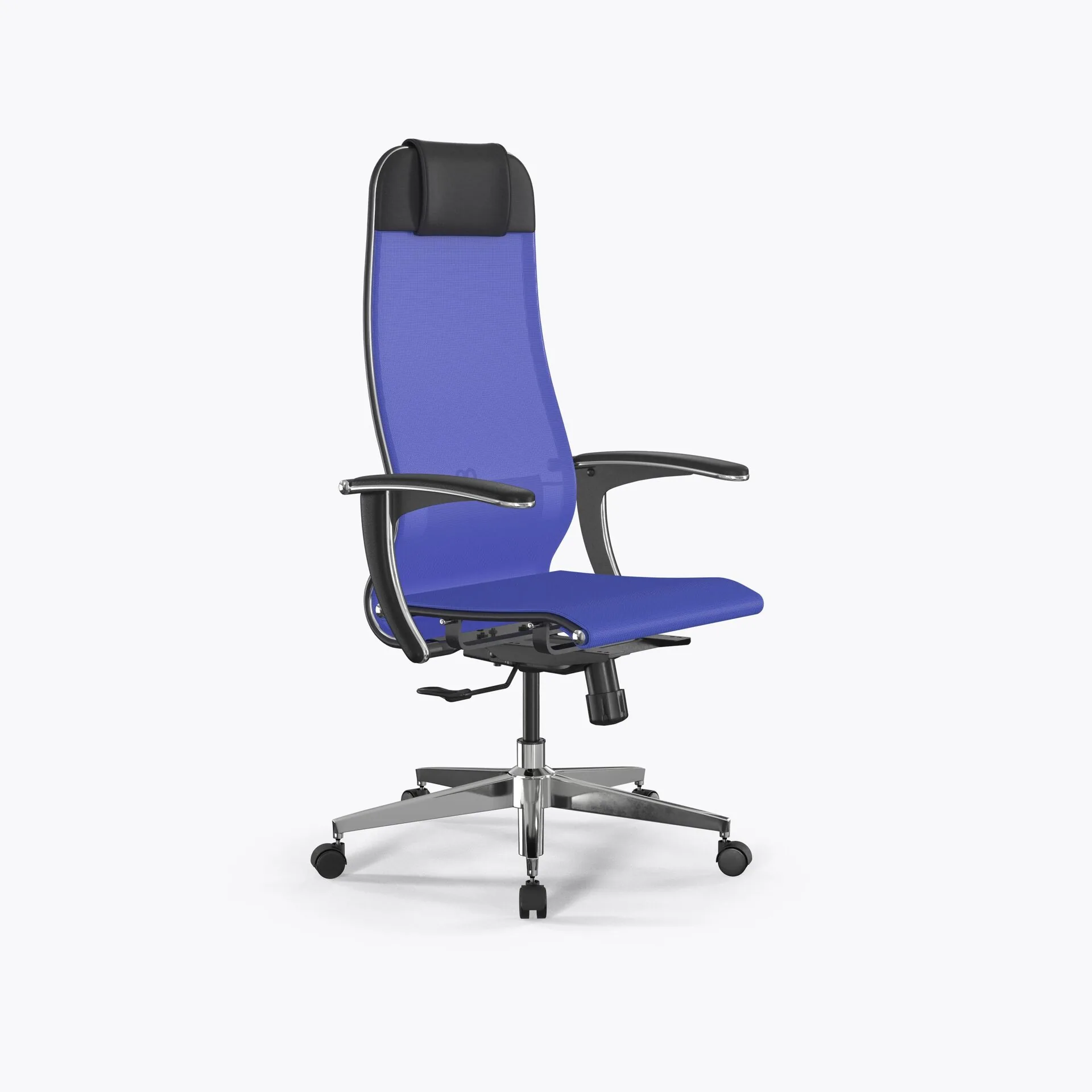 Кресло Метта Кресло ErgoLife Set 4/подл.158/осн.Synchro 004 (Васильковый 29D.4.1.3E3)