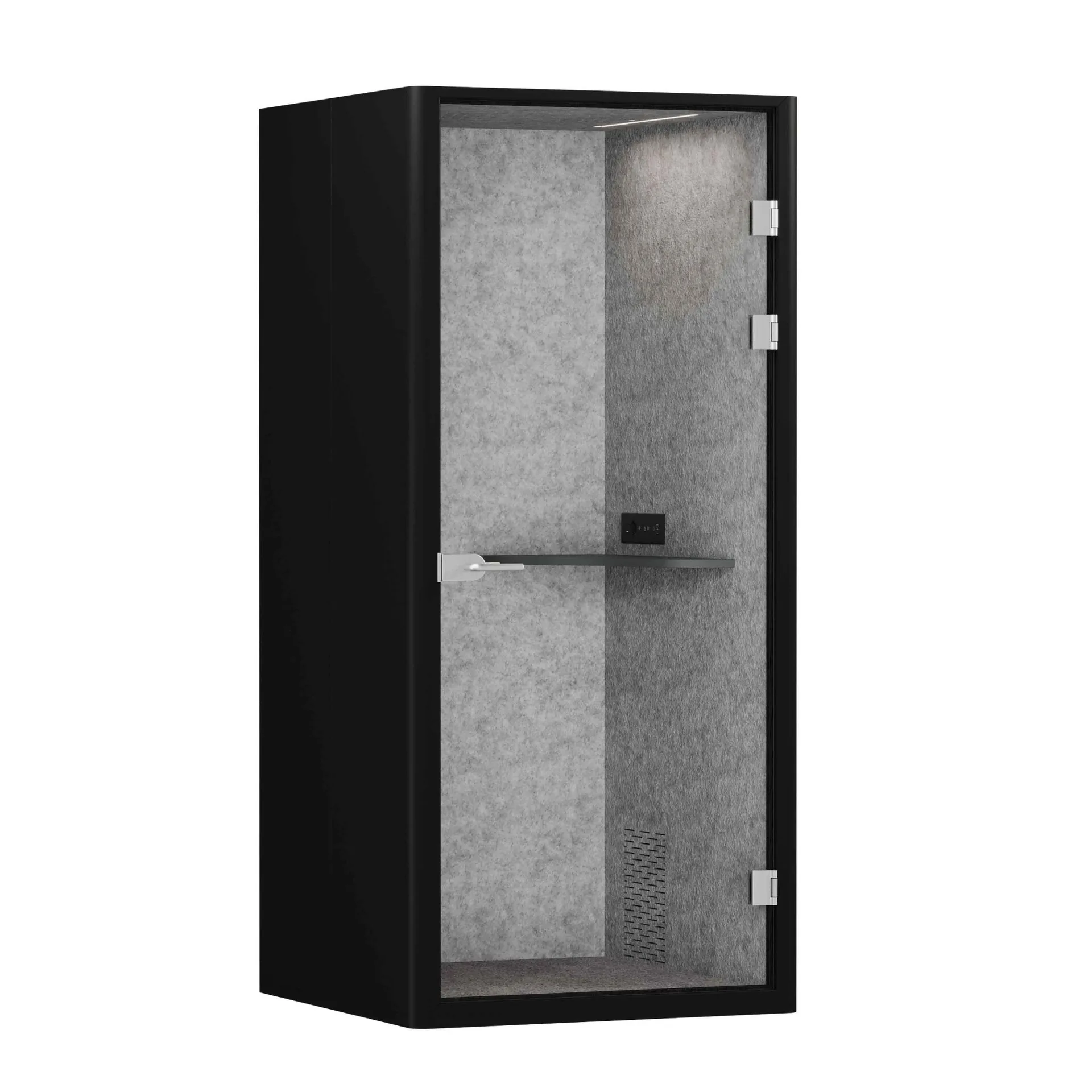 Акустическая кабина SoundCube RV UNO з/с-глухая  SDC-1.0-WA-Черный/Зимний Лес/Антрацит/Прозрачный/Серый 1041*1070*2278
