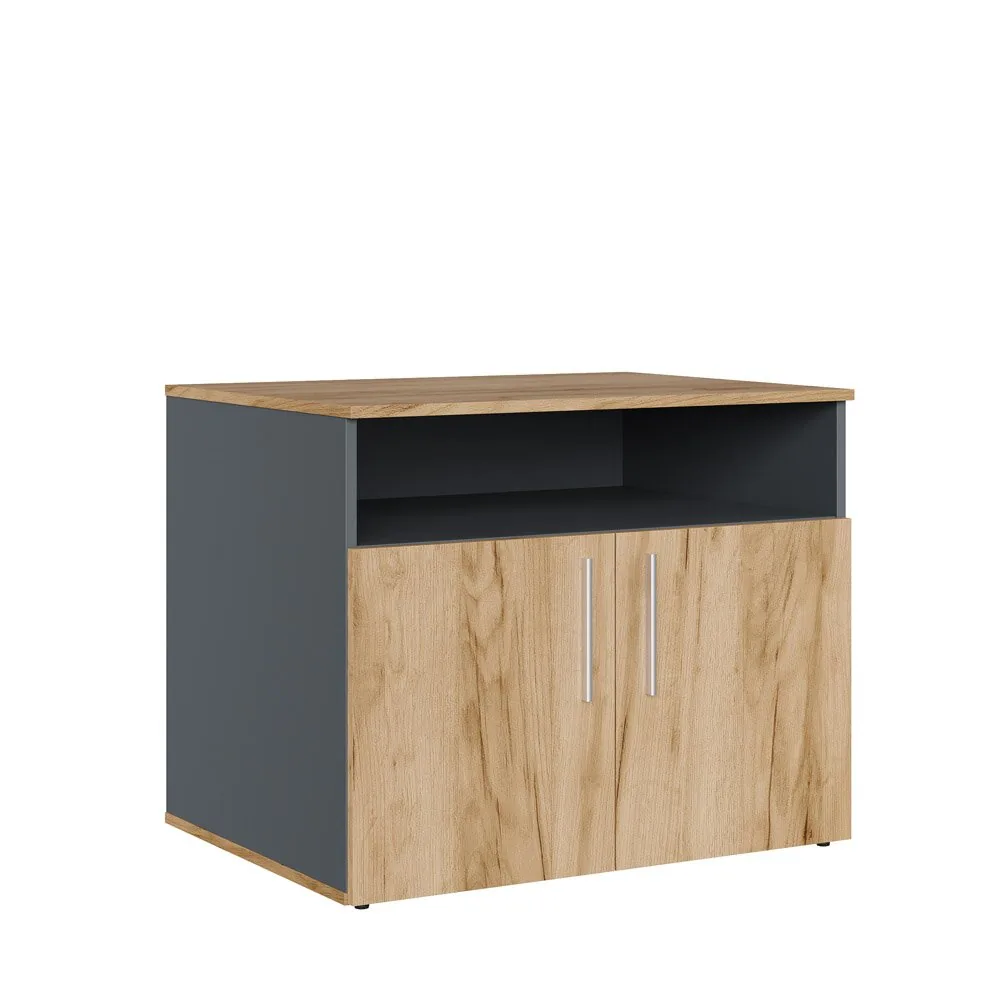 Тумба под оргтехнику 80x60x65 дуб крафт золотой Zion Light  ZIL39248024
