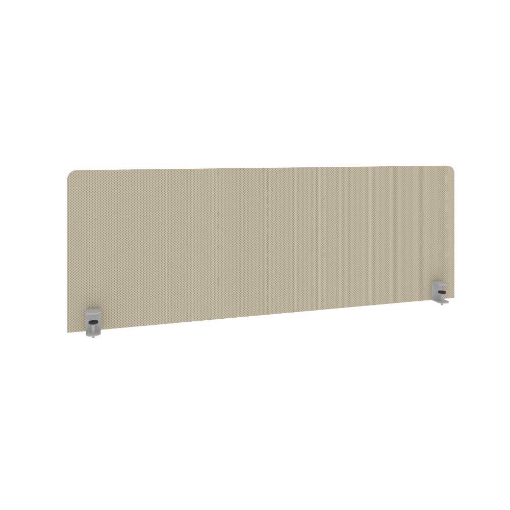 Metal System Экран тканевый для стола Б.ТЭКР-3 Темно-бежевый 1250*450*28