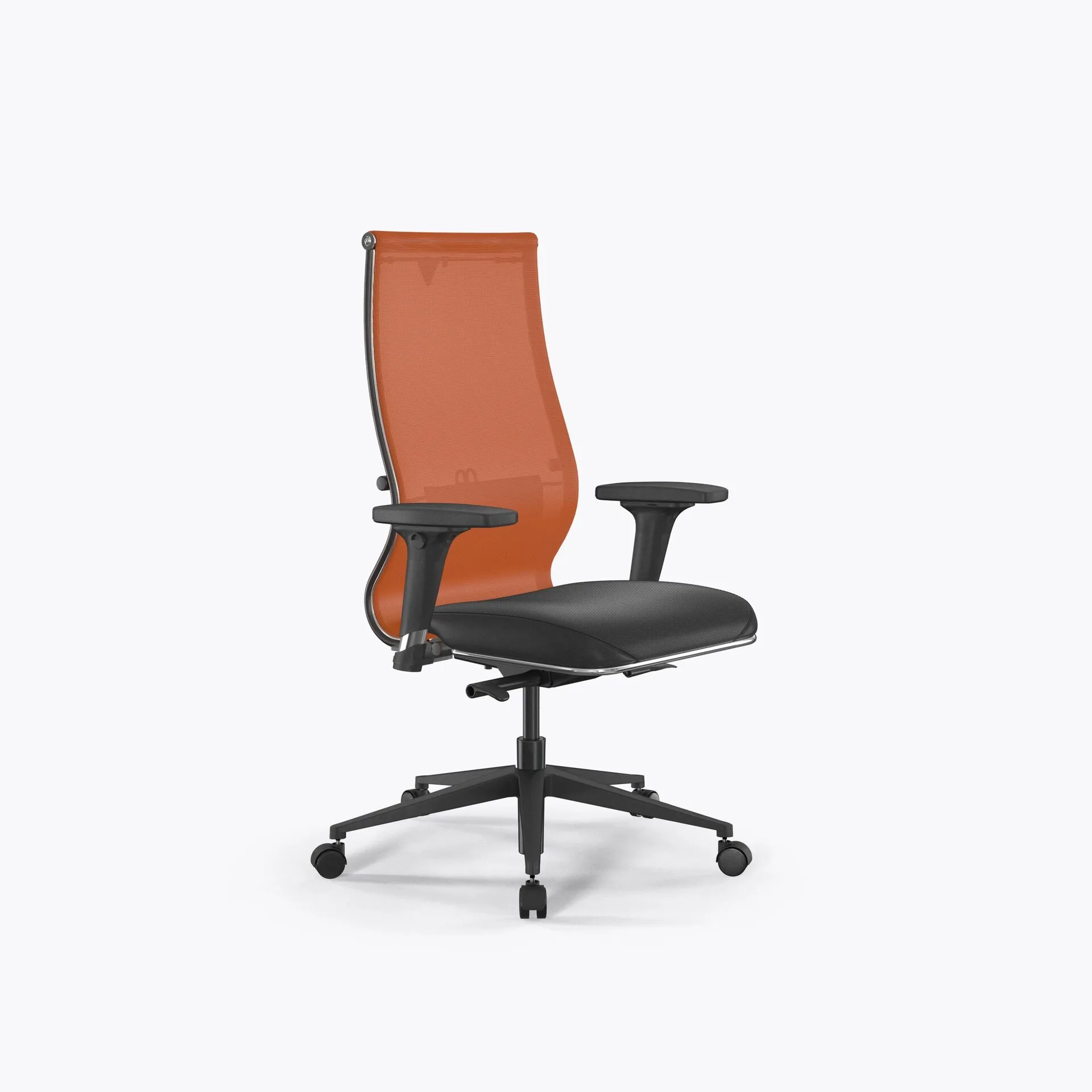 Кресло Метта SynchroSit 10 B2-163D - T+Extra /Km00/Wm12/D02P(M24.B11.G19.W02) (Оранжевый-Черный)