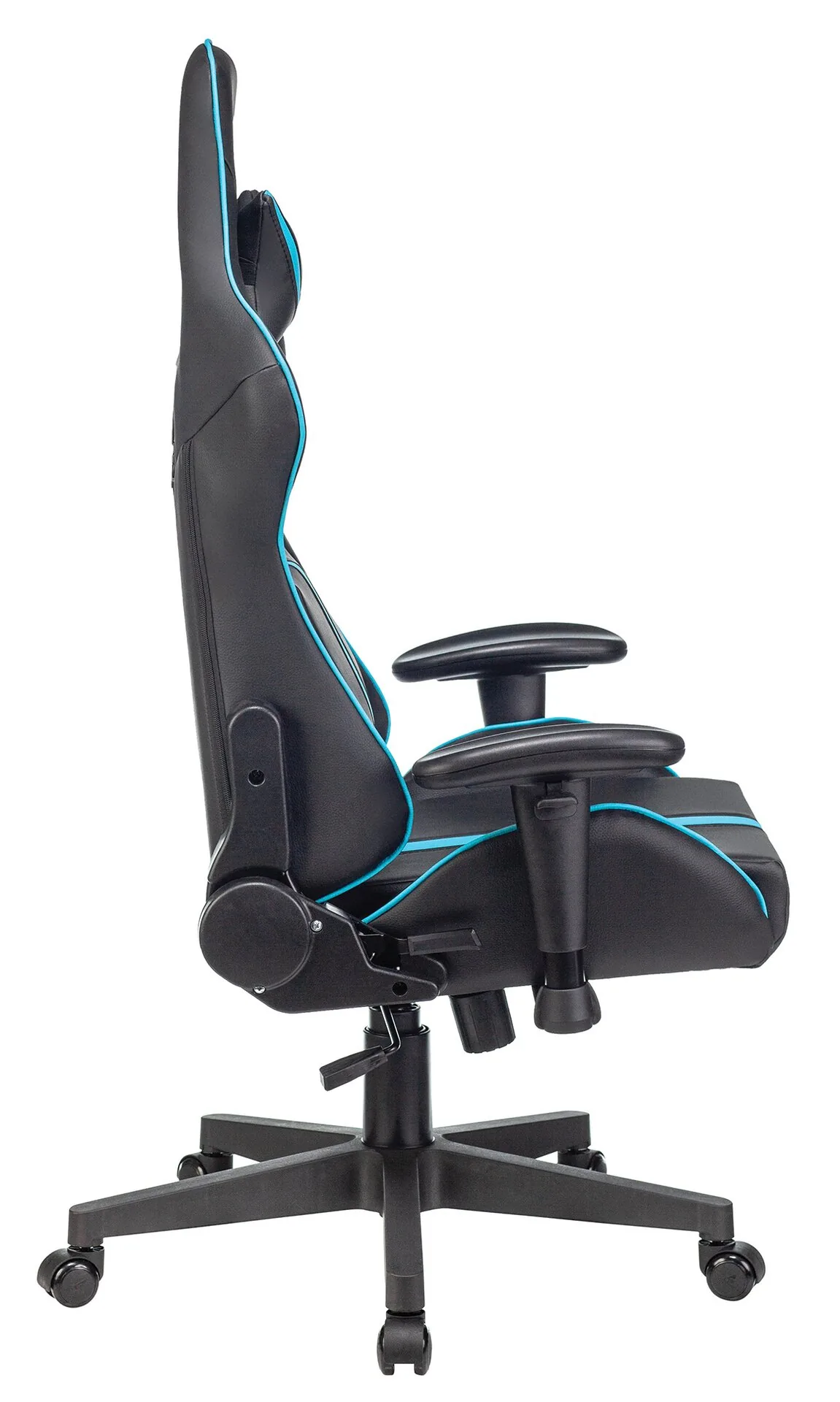 Кресло игровое A4Tech X7 GG-1200 черный/голубой экокожа крестов. пластик