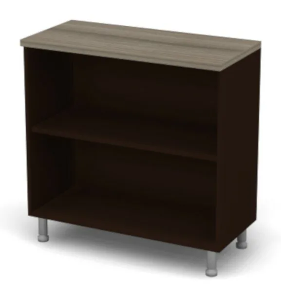 Стеллаж открытый 2 уровня BR81.0241 Дрифтвуд-чёрно-коричневый (90x43x93) BR81.0241 Дрифтвуд-чёрно-коричневый 90x43x93