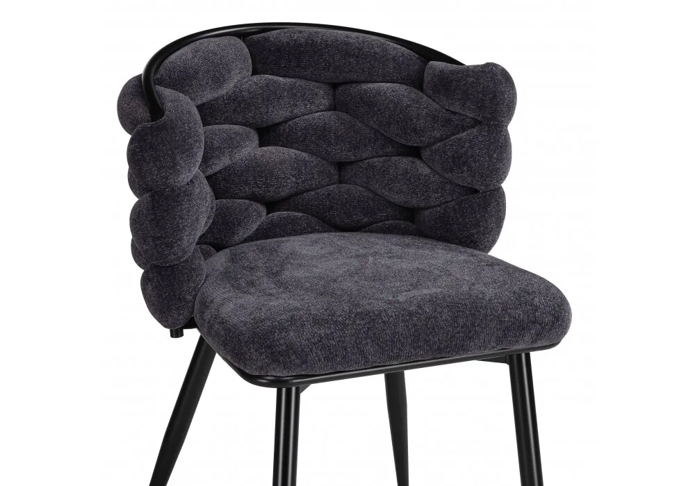 Стул на металлокаркасе на металлокаркасе Rendi gray-blue / black 15760