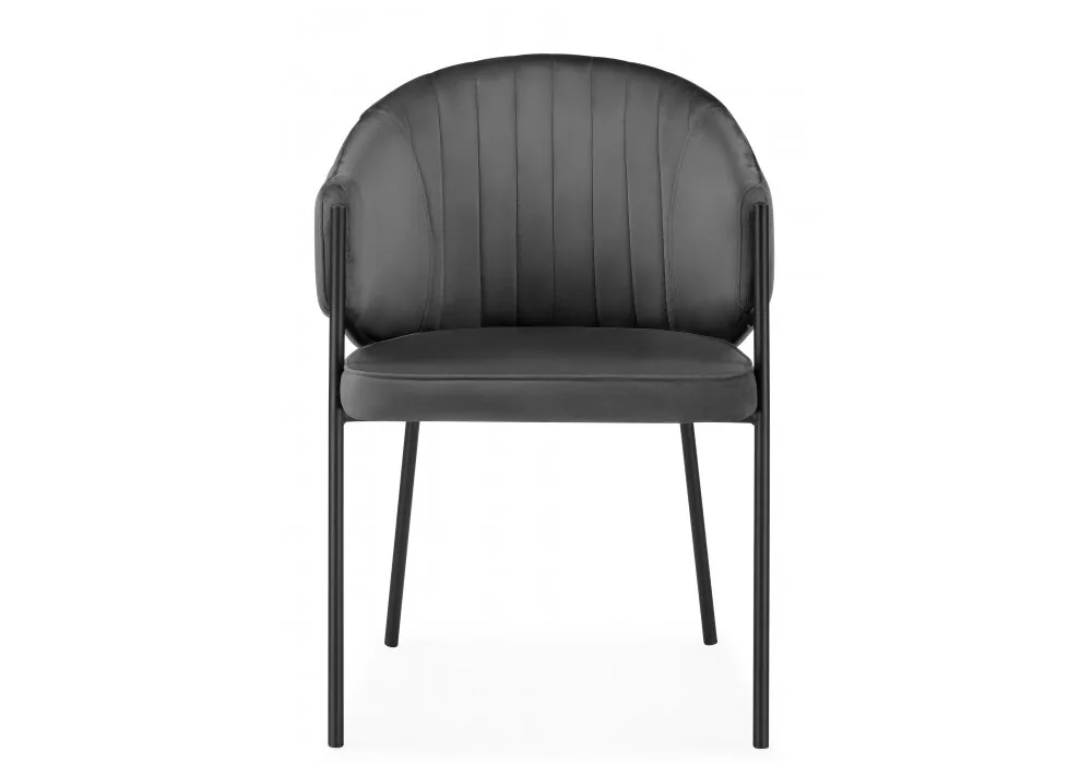 Стул на металлокаркасе Kortni dark grey / black 15703