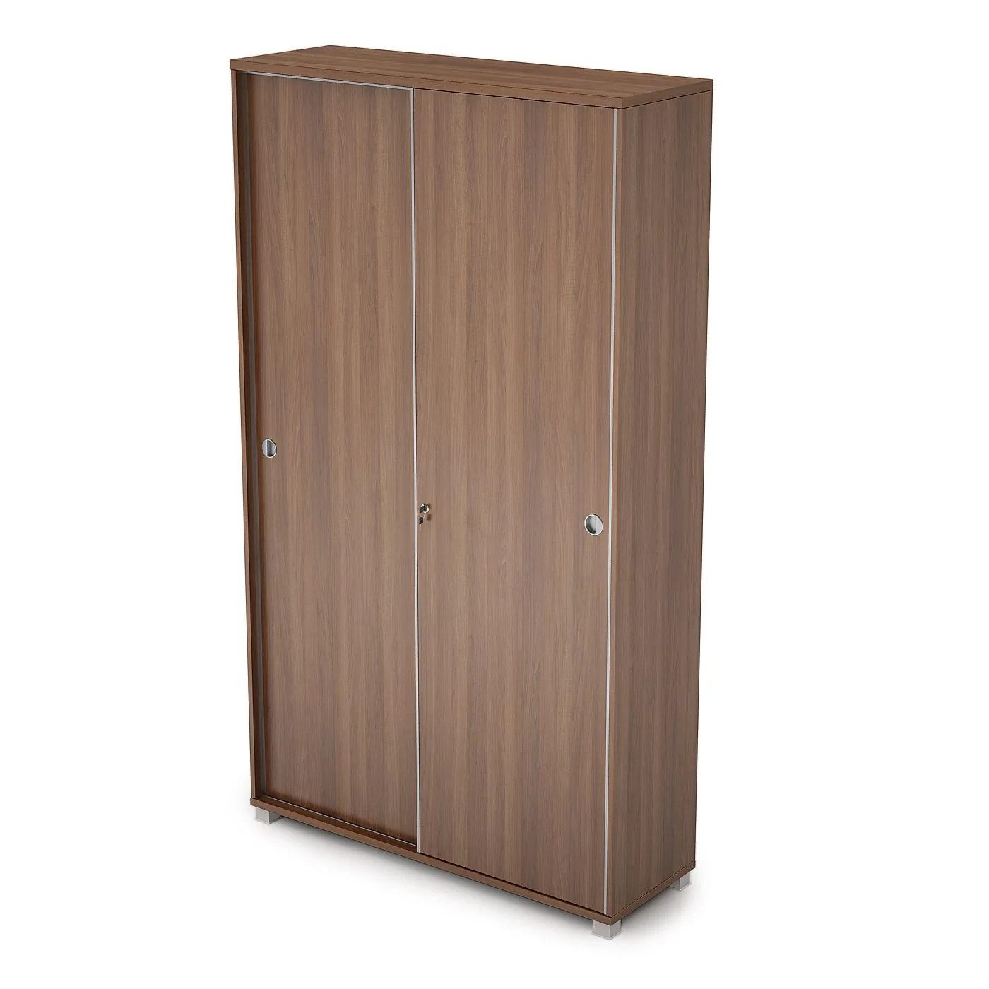 6ШКЗ.016 Шкаф-купе с замком (1200*400*2116) шамони темный
