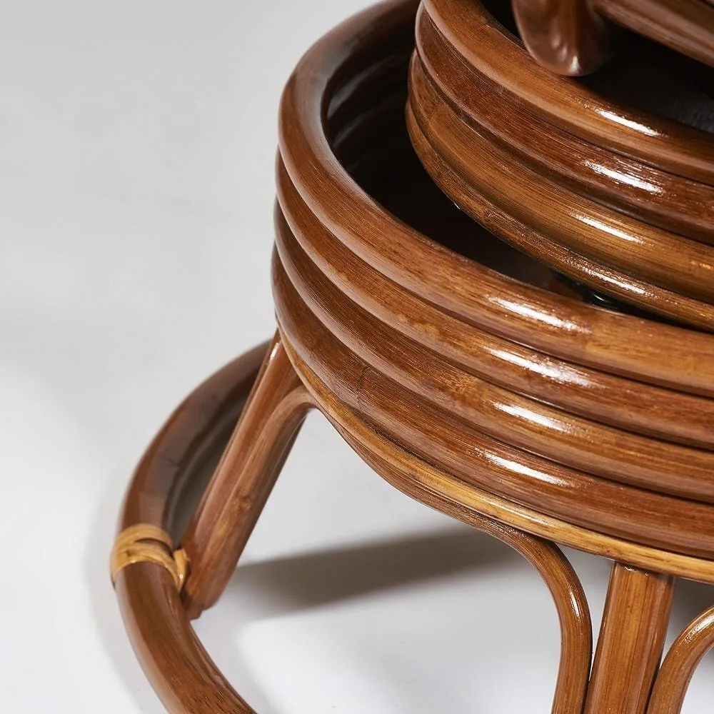 Кресло-качалка PAPASAN/ПАПАСАН w 23/01 B /с подушкой/ Pecan (орех)_13749.