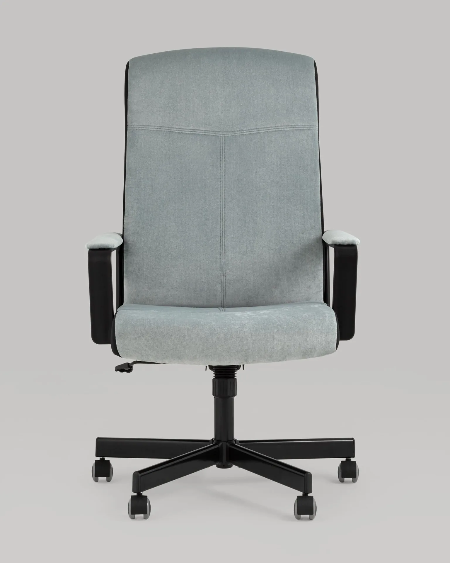 Кресло руководителя TopChairs ST-DOMINGO серо-голубой