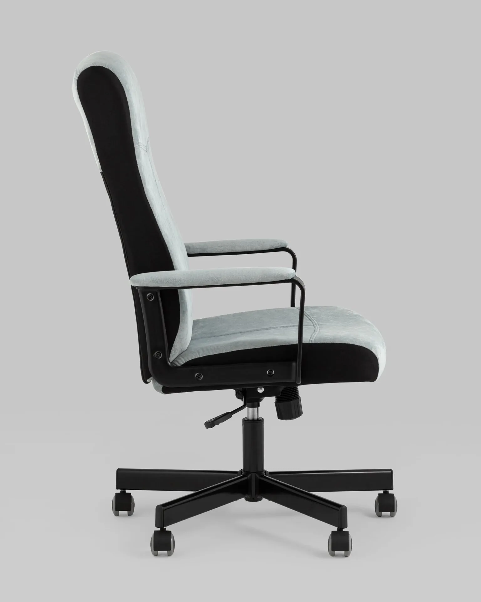 Кресло руководителя TopChairs ST-DOMINGO серо-голубой