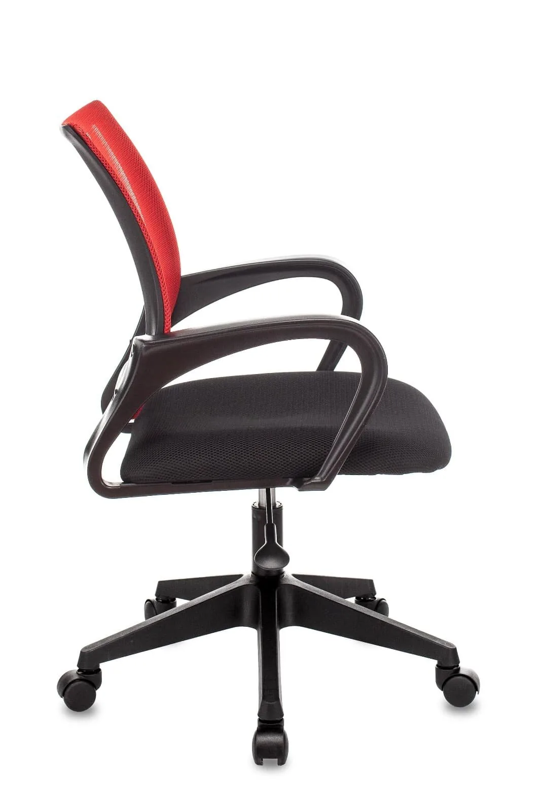Кресло офисное TopChairs ST-Basic сетка/ткань красный.