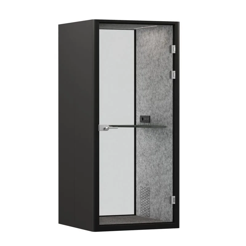 Акустическая кабина SoundCube RV UNO з/с-глухая  SDC-1.0-GL-Антрацит/Зимний Лес/Антрацит/Прозрачный/Серый 1041*1070*2278