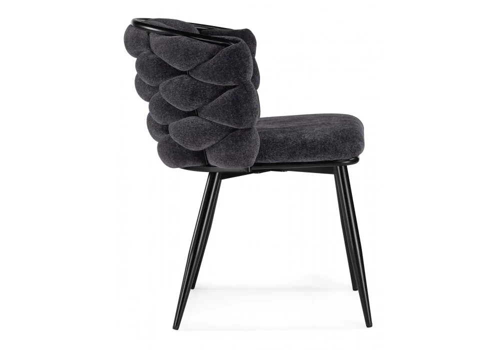 Стул на металлокаркасе на металлокаркасе Rendi gray-blue / black 15760