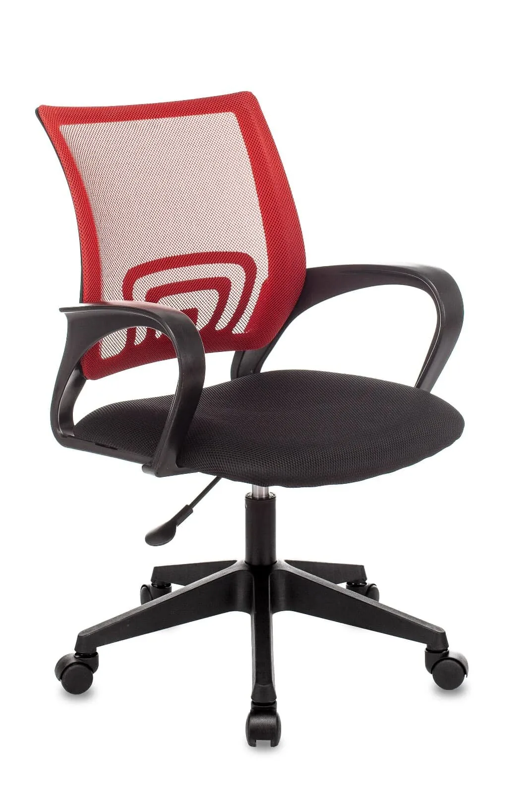Кресло офисное TopChairs ST-Basic сетка/ткань красный.