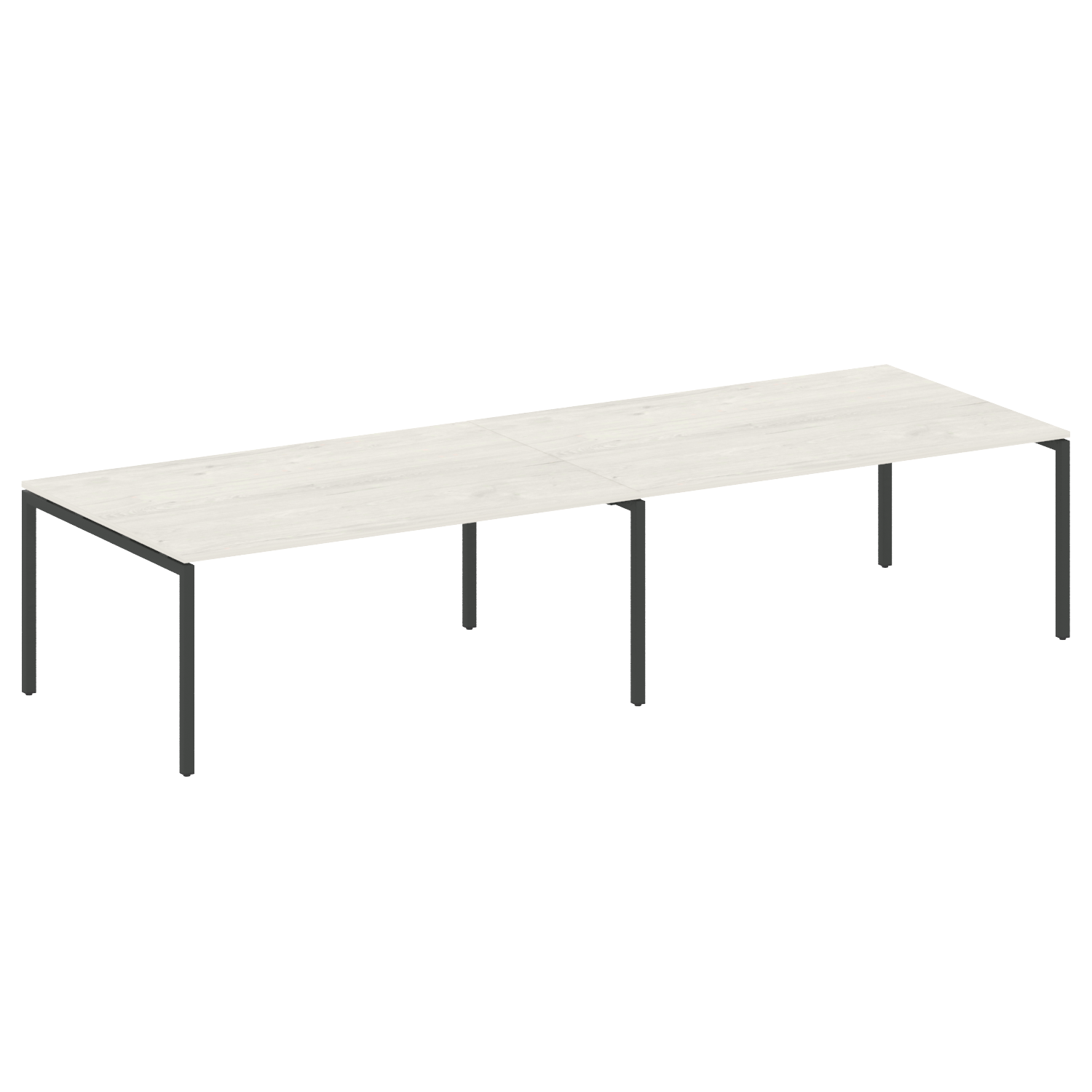 Метал Систем Куатро Переговорный стол (2 столешницы) на П-образном м/к 40БП.ПРГ-2.5 Дуб Наварра/Мета