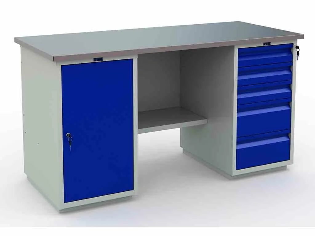 Верстак Profi (№603) WT160.WD1/WD5.000  1600*700*866h