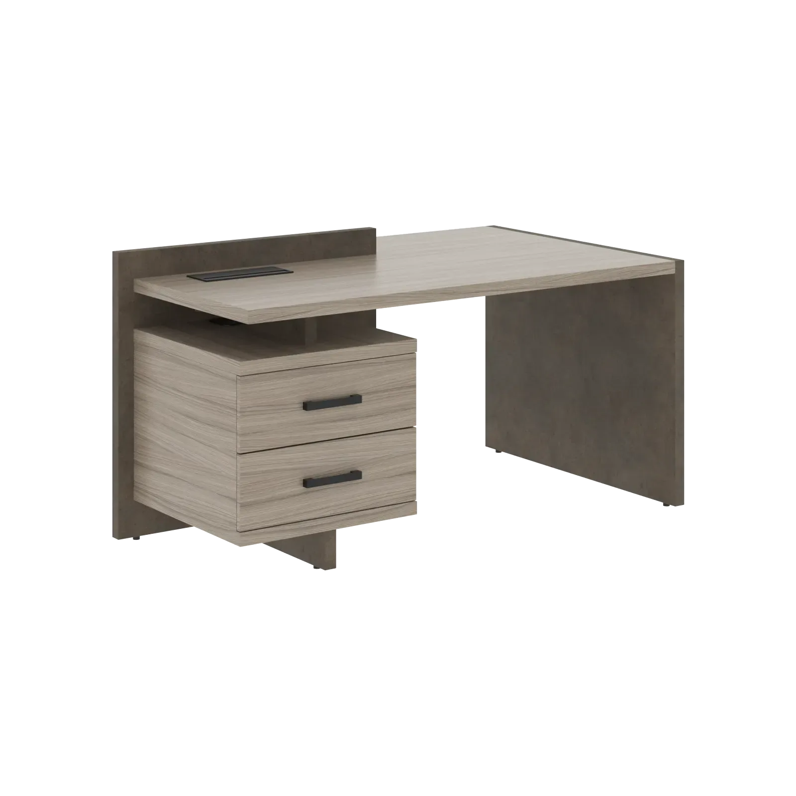 Стол СФ-531331 Дрифтвуд \Бетон чикаго тем\Графит 1600х961х840 WOOD&STONE