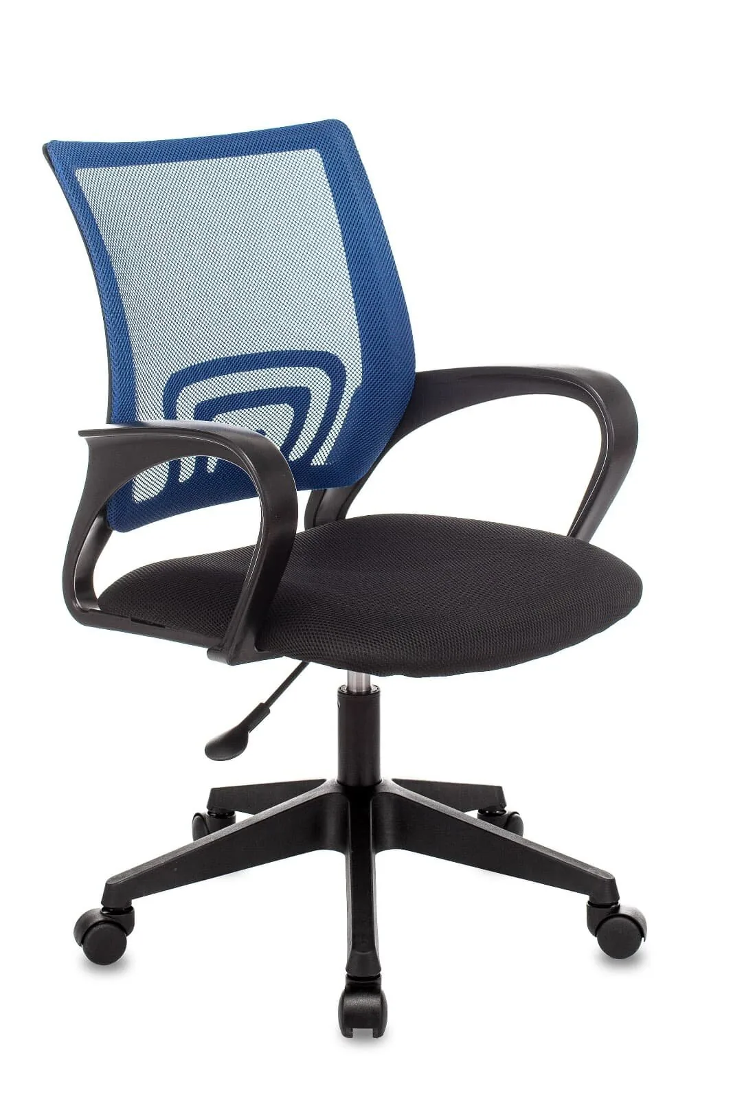 Кресло офисное TopChairs ST-Basic сетка/ткань синий.